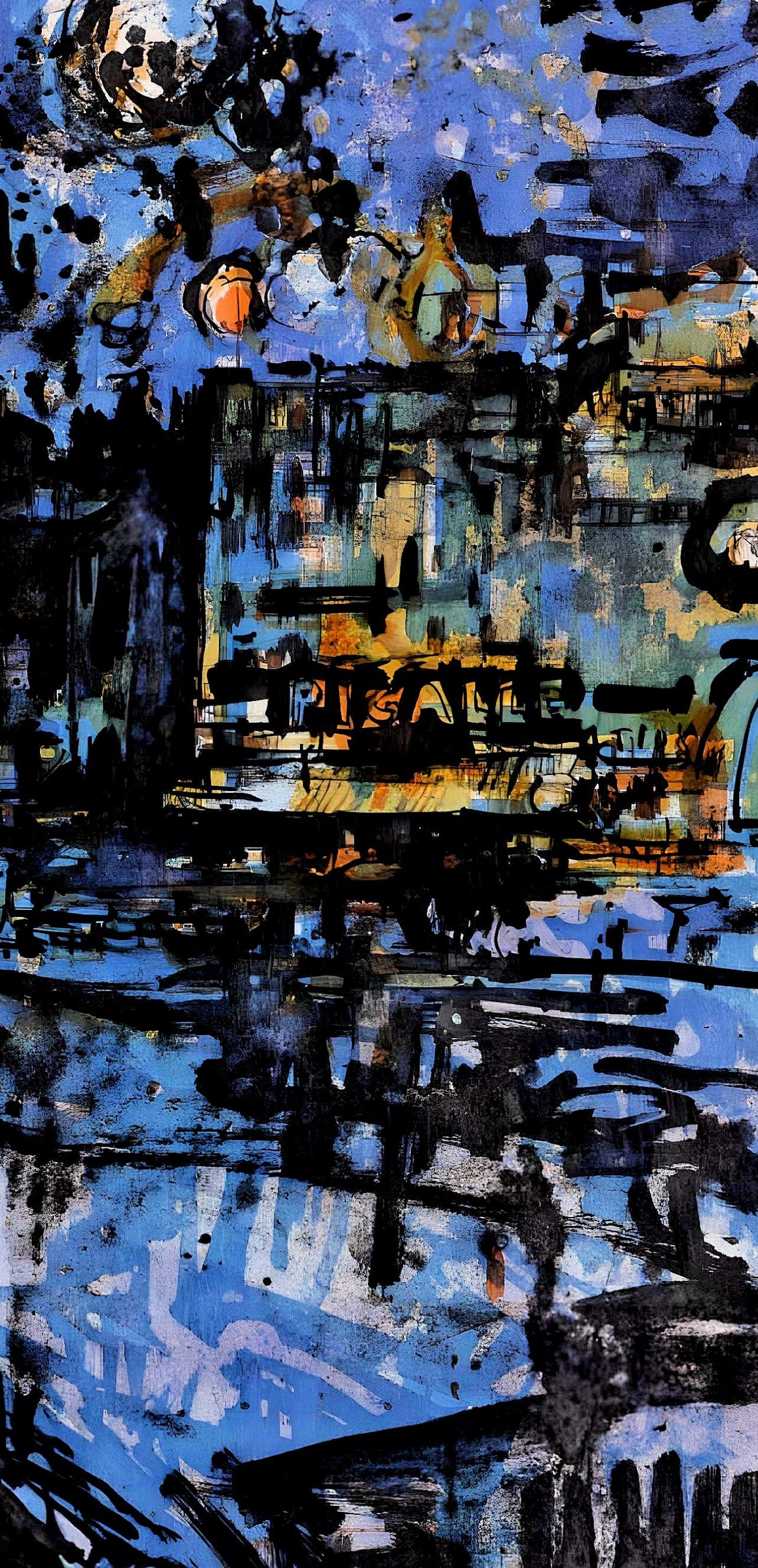 Jean Yves Commère, Place Pigalle la nuit, Panorama de Paris, Au Temps de Paris Seine, Limited Edition Lithograph