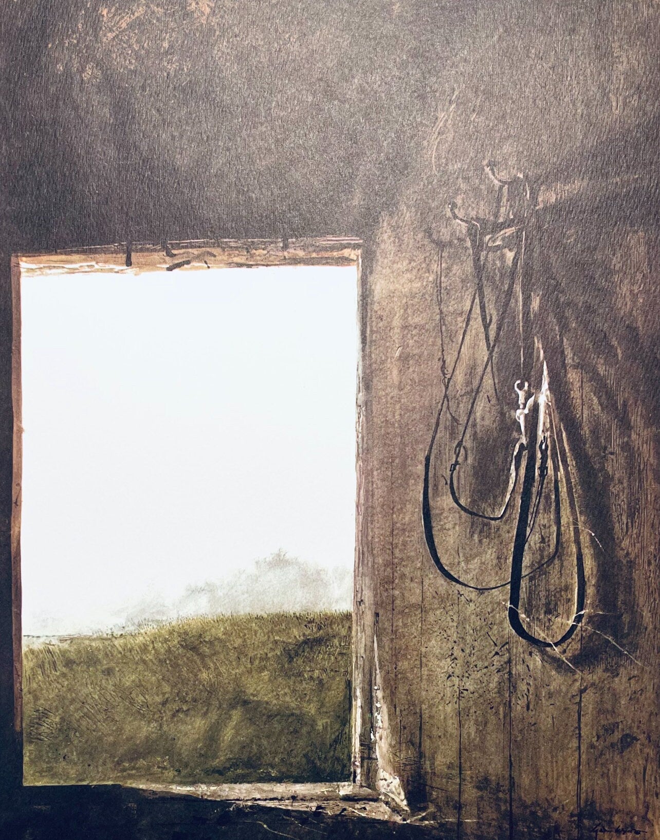 Andrew Wyeth, Burning Off, The Four Seasons, Limited Edition Lithograph