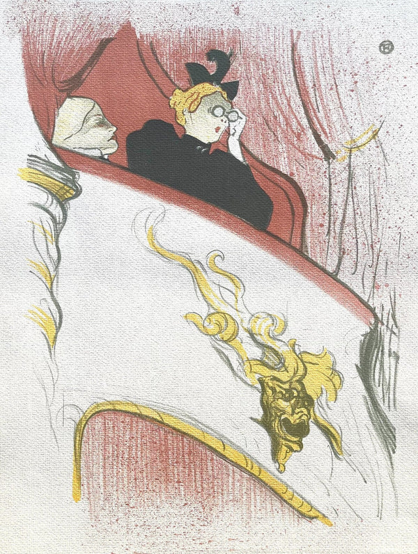Henri de Toulouse-Lautrec, La Loge au Mascaron Doré, TLautrec, Philadelphia Museum of Art, Limited Edition Lithograph