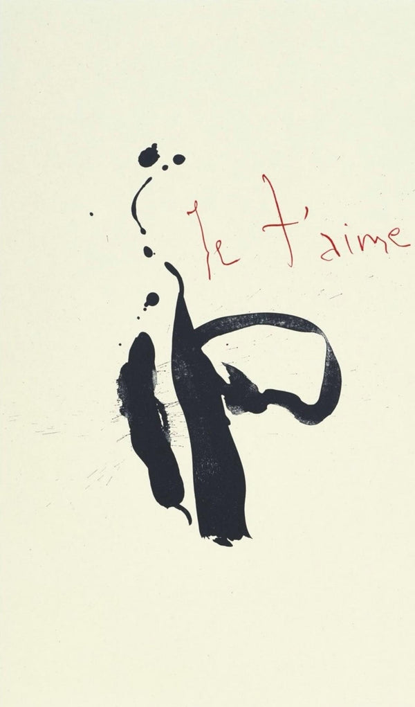 Robert Motherwell, Je t’aime (Belknap 354-380; Engberg/Banach 415-441), Three Poems, Limited Edition Lithograph