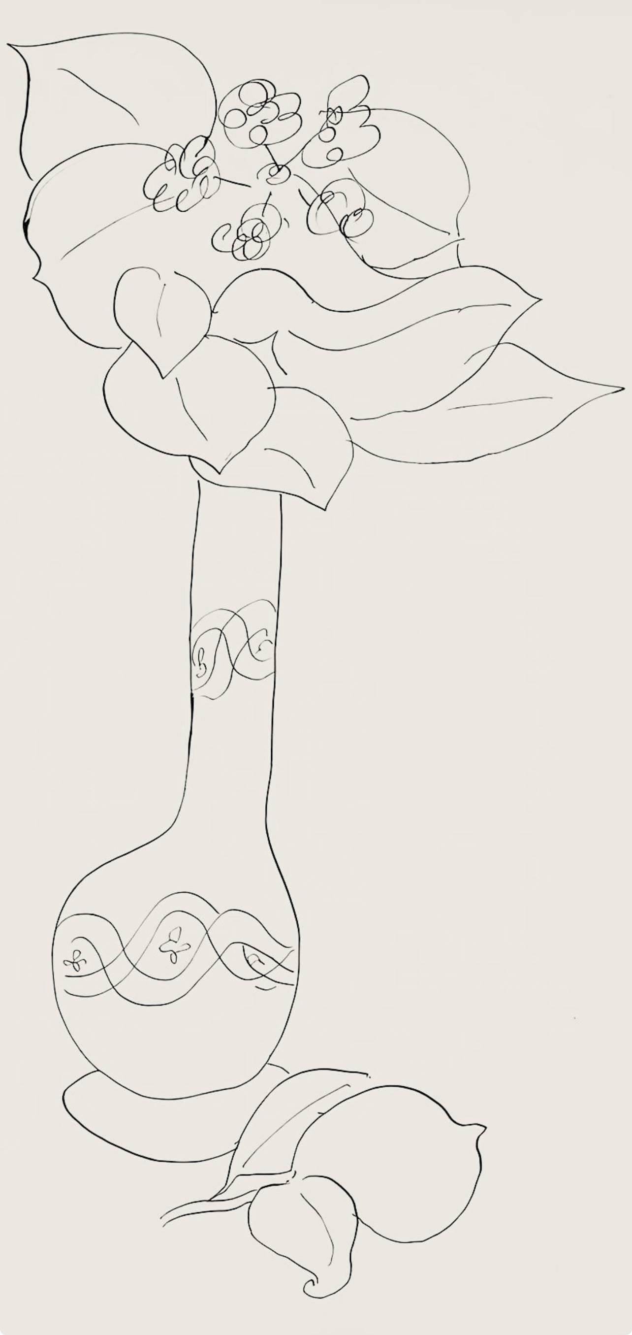 Henri Matisse, Série J, var. 2 (Duthuit 9), Henri Matisse, Dessins, Thèmes et variations, Limited Edition Lithograph