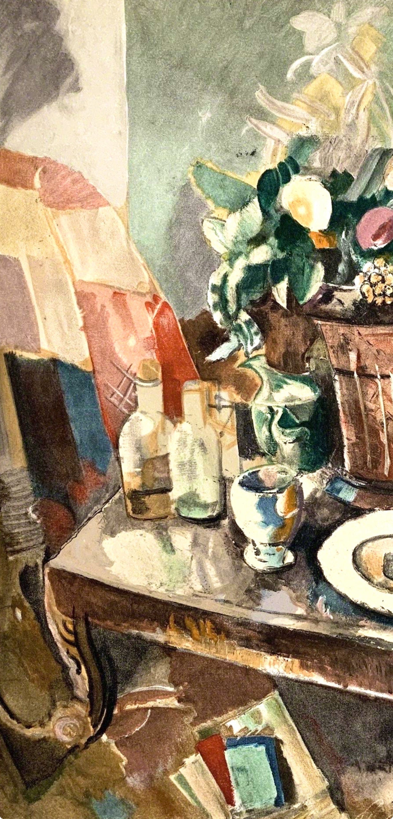 Charles Dufresne, Nature morte au pot de fleurs, Collection Pierre Lévy, Limited Edition Lithograph