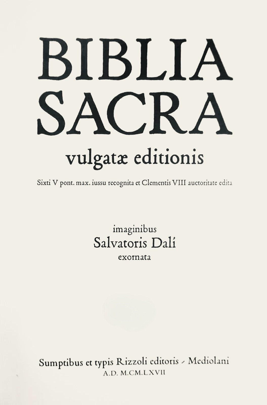 Salvador Dali, Composition (Michler/Löpsinger 1600; Field 69-3), Biblia Sacra, Limited Edition Lithograph