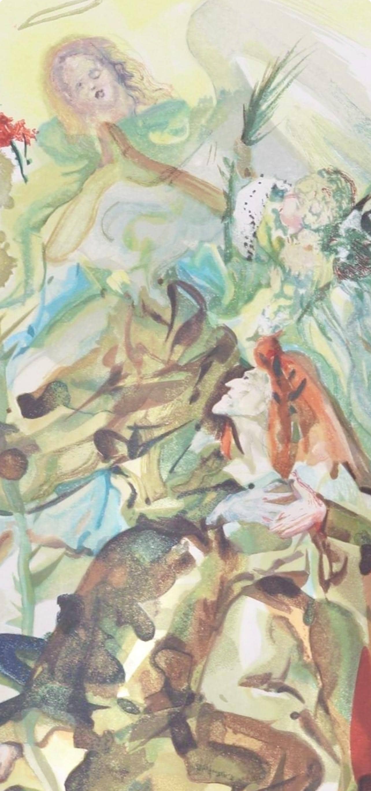 Salvador Dali, Paradies XXVI (Field 189-200; Michler/Löpsinger 1039-1138), Die Göttliche Komödie, Signed, Limited Edition Woodcut