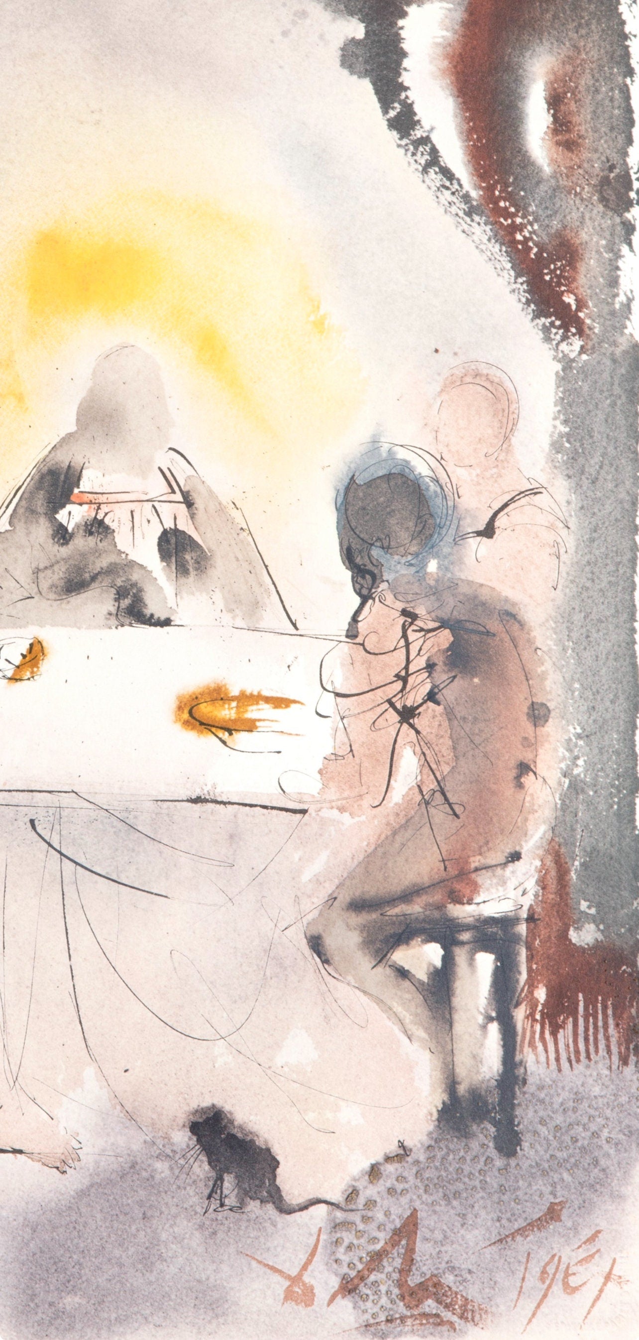 Salvador Dali, Composition (Michler/Löpsinger 1600; Field 69-3), Biblia Sacra, Limited Edition Lithograph