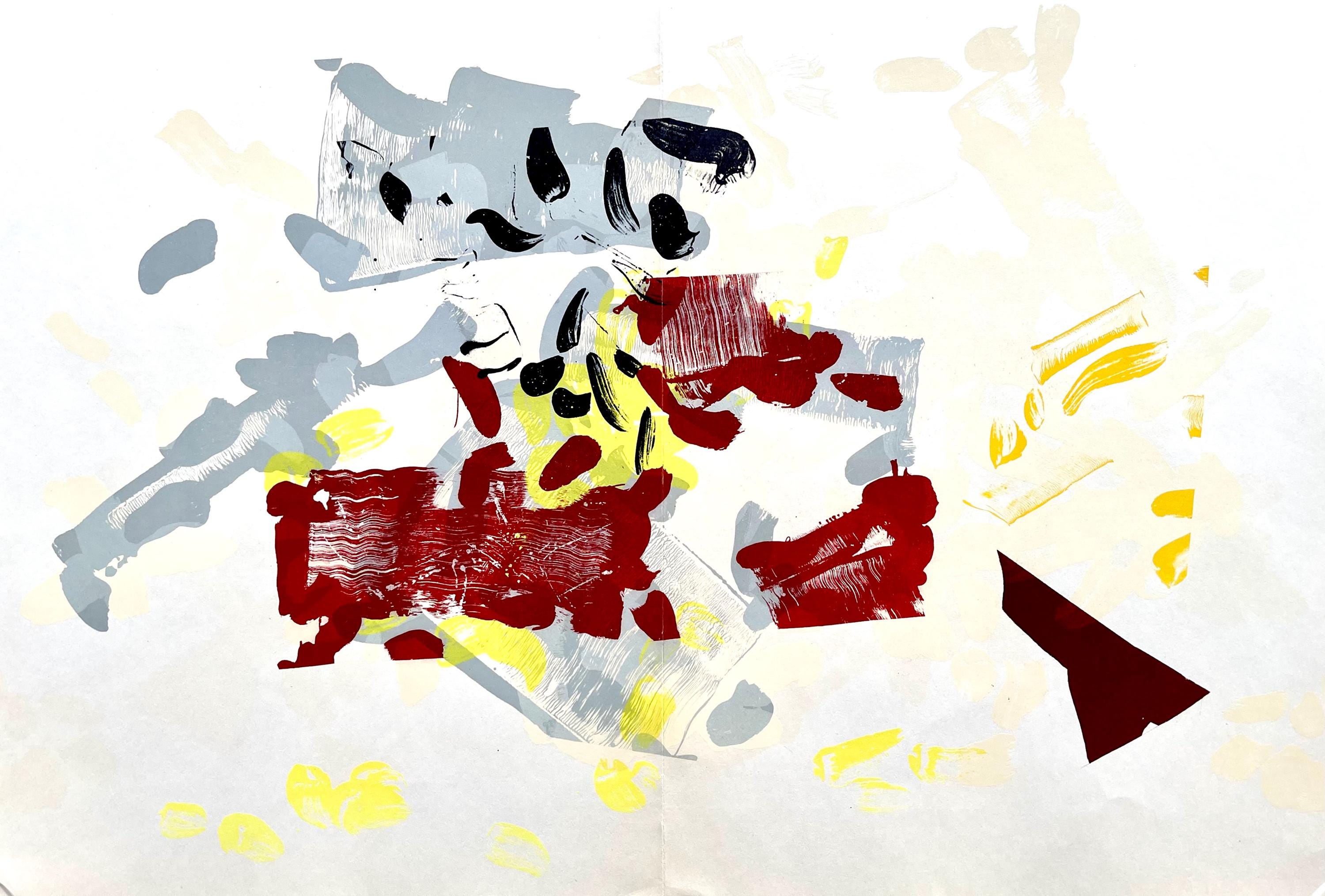 Jean-Paul Riopelle, Composition, Derrière le miroir, Limited Edition Lithograph