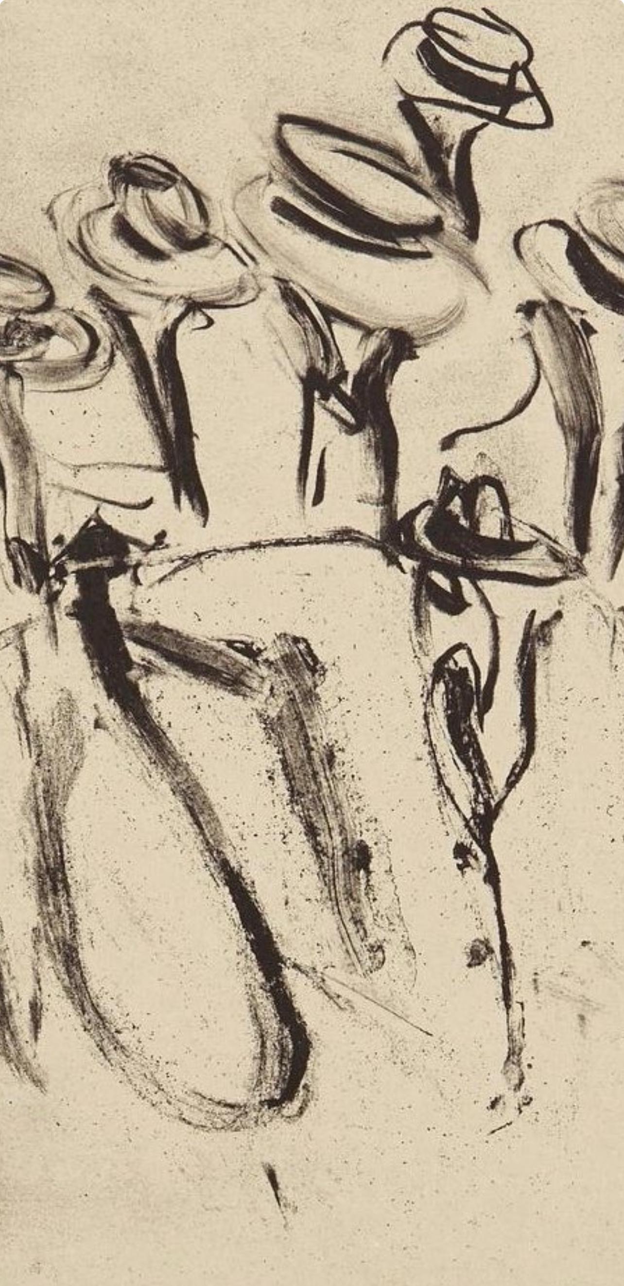 Willem de Kooning, Composition, Poems, Limited Edition Lithograph