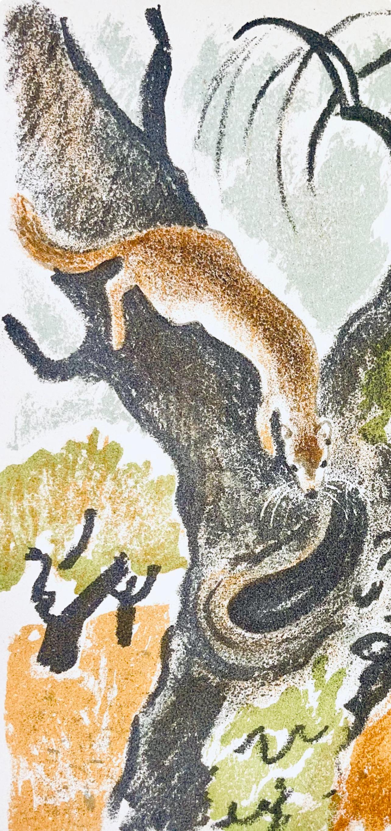 Maurice Mourlot, Composition, de Goupil a Margot, Histoires De Bêtes, Limited Edition Lithograph