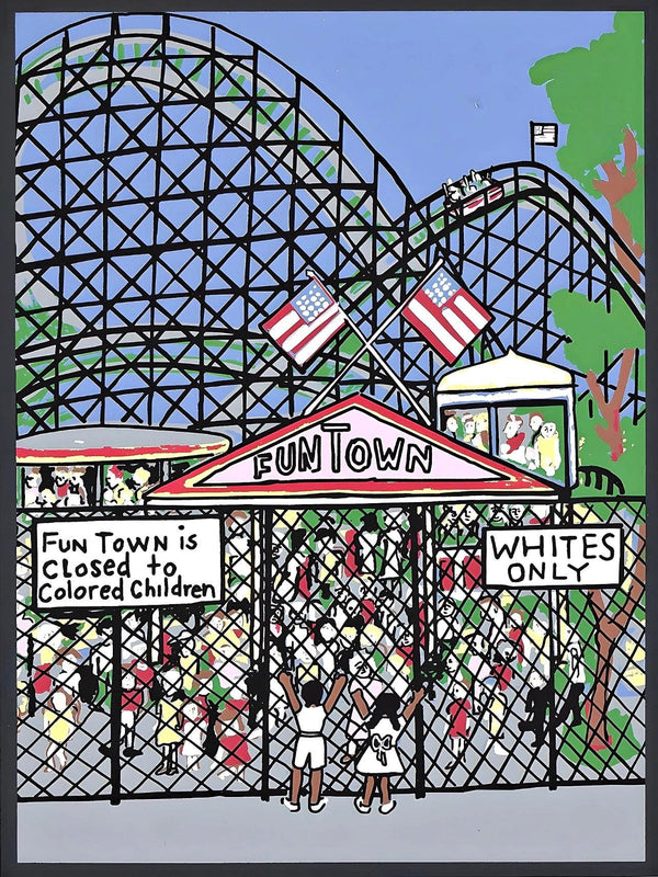 Faith Ringgold, For Whites Only, Letter from Birmingham City Jail, Limited Edition Silkscreen