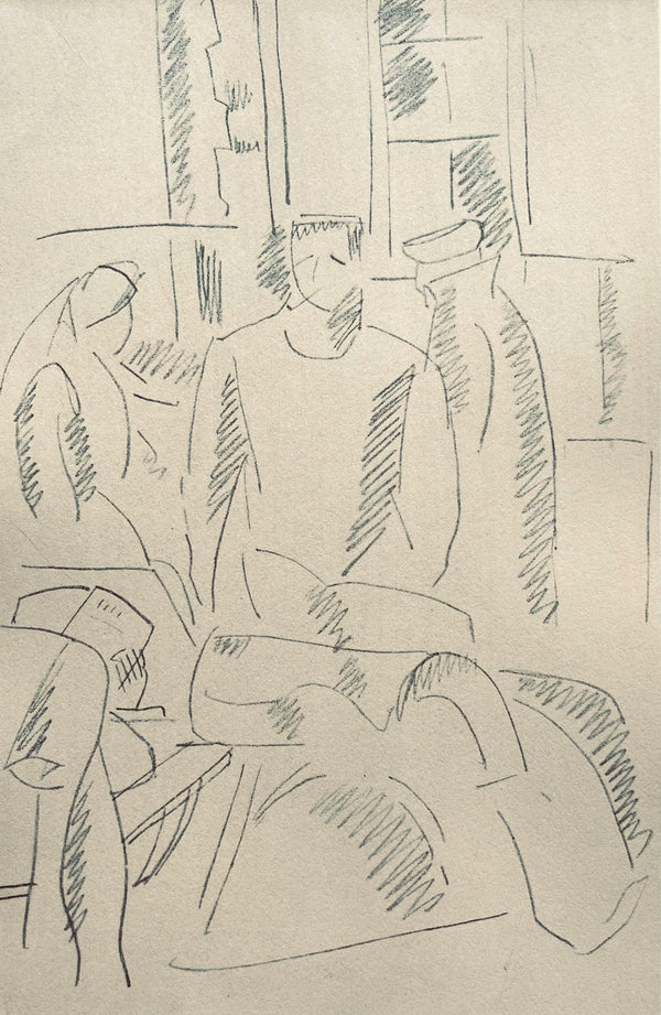 Fernand Léger, Intérieur d'Hôpital, Fernand Léger, Dessins de Guerre, Limited Edition Lithograph