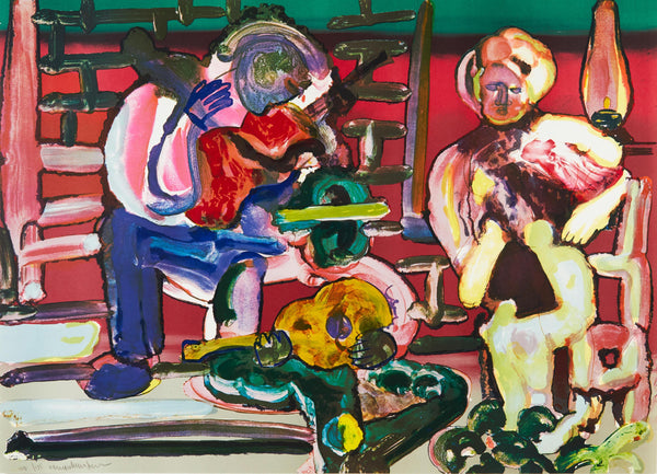 Romare Bearden, Louisiana Serenade (Gelburd/Rosenberg 70-77), Jazz Series, Limited Edition Lithograph