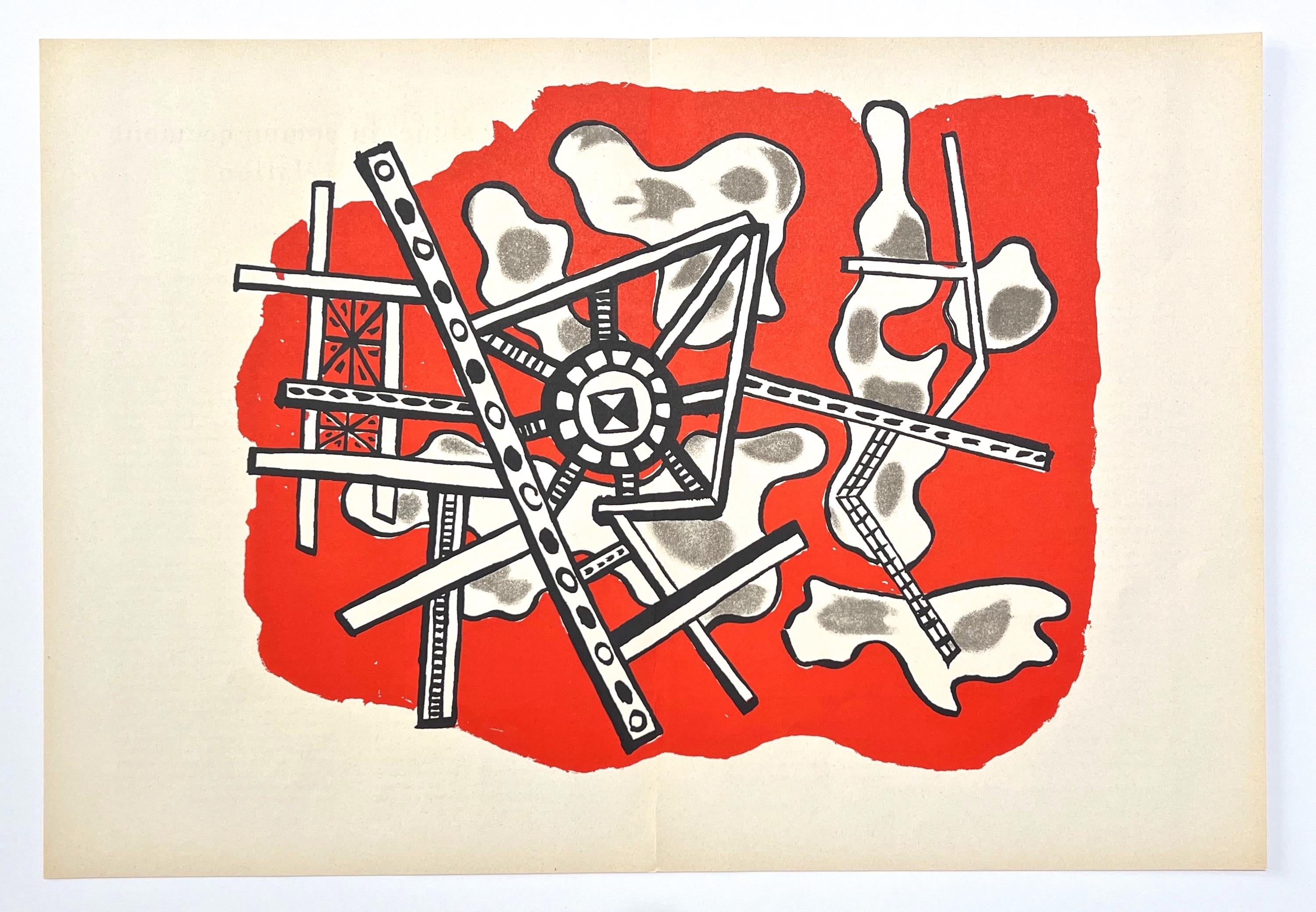 Fernand Léger, Composition, Derrière le miroir, Limited Edition Lithograph