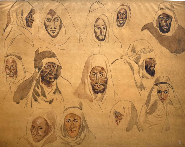 Eugène Delacroix, Composition, Trente et un Dessins et Aquarelles du Maroc, Limited Edition Lithograph