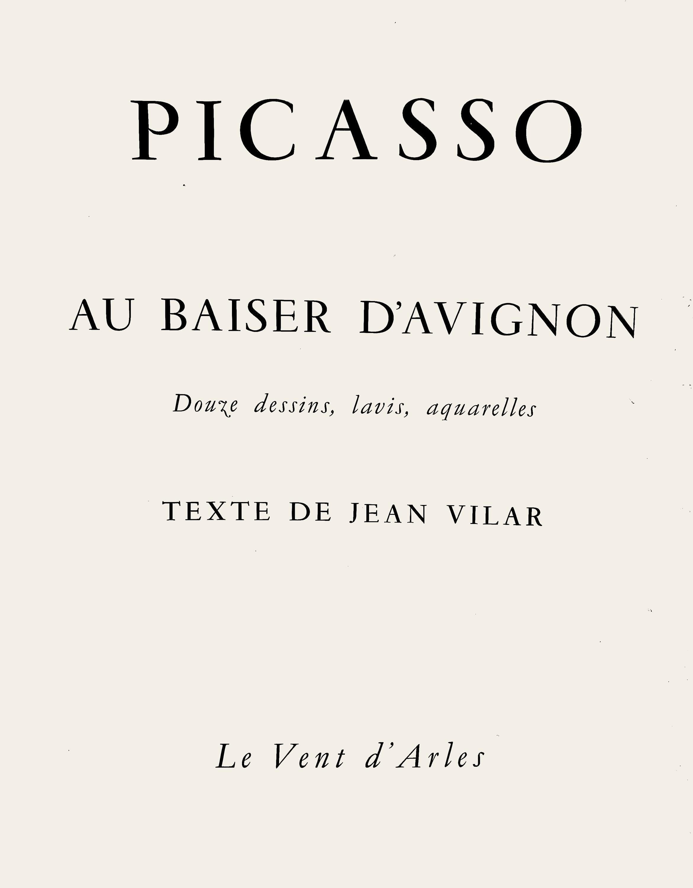 Pablo Picasso, Composition (Orozco 193-204), Au Baiser D'Avignon, Limited Edition Lithograph