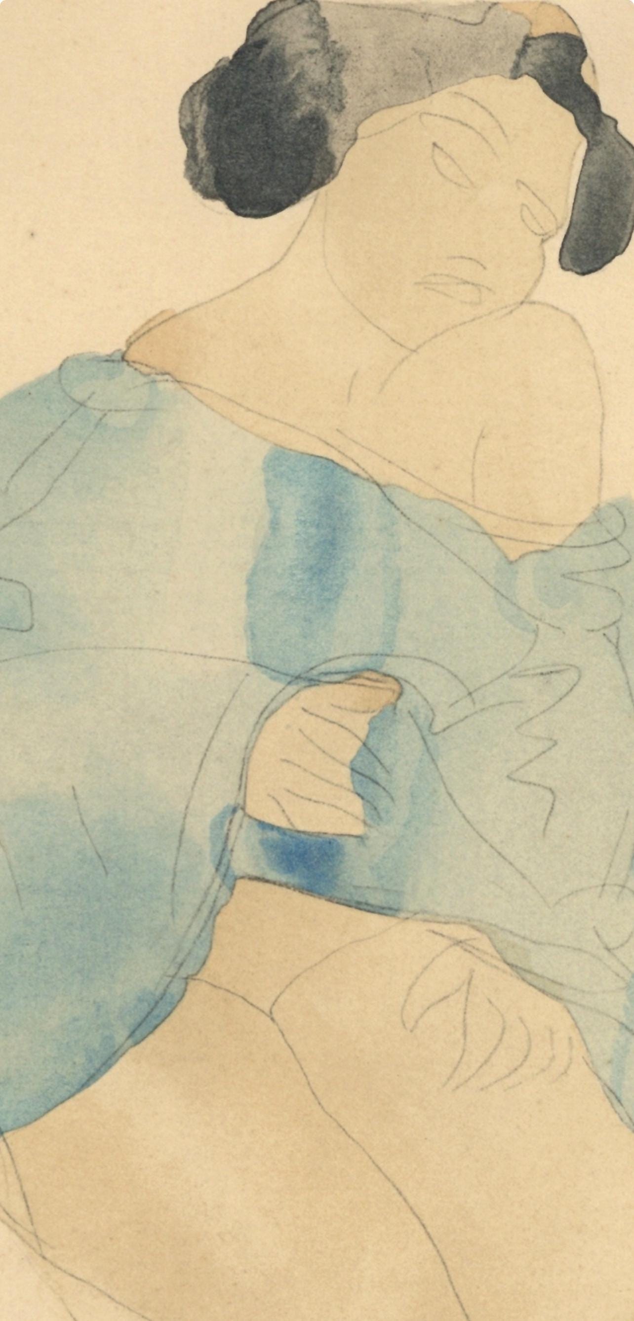 Auguste Rodin, Composition, La Varende, Rodin, Limited Edition Lithograph