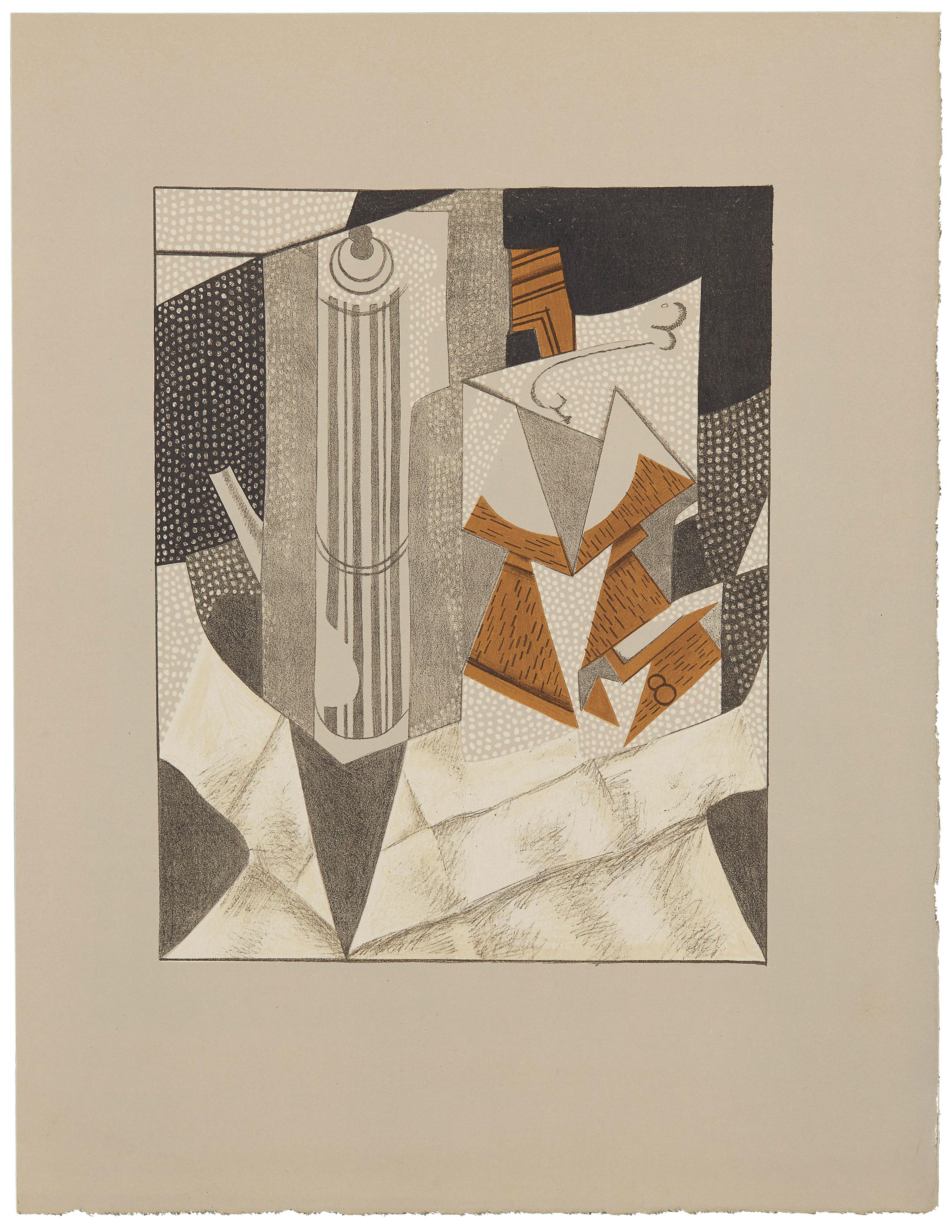 Juan Gris, Moulin à Cafe II (Kahnweiler 1969), Au Soleil du Plafond, Limited Edition Lithograph