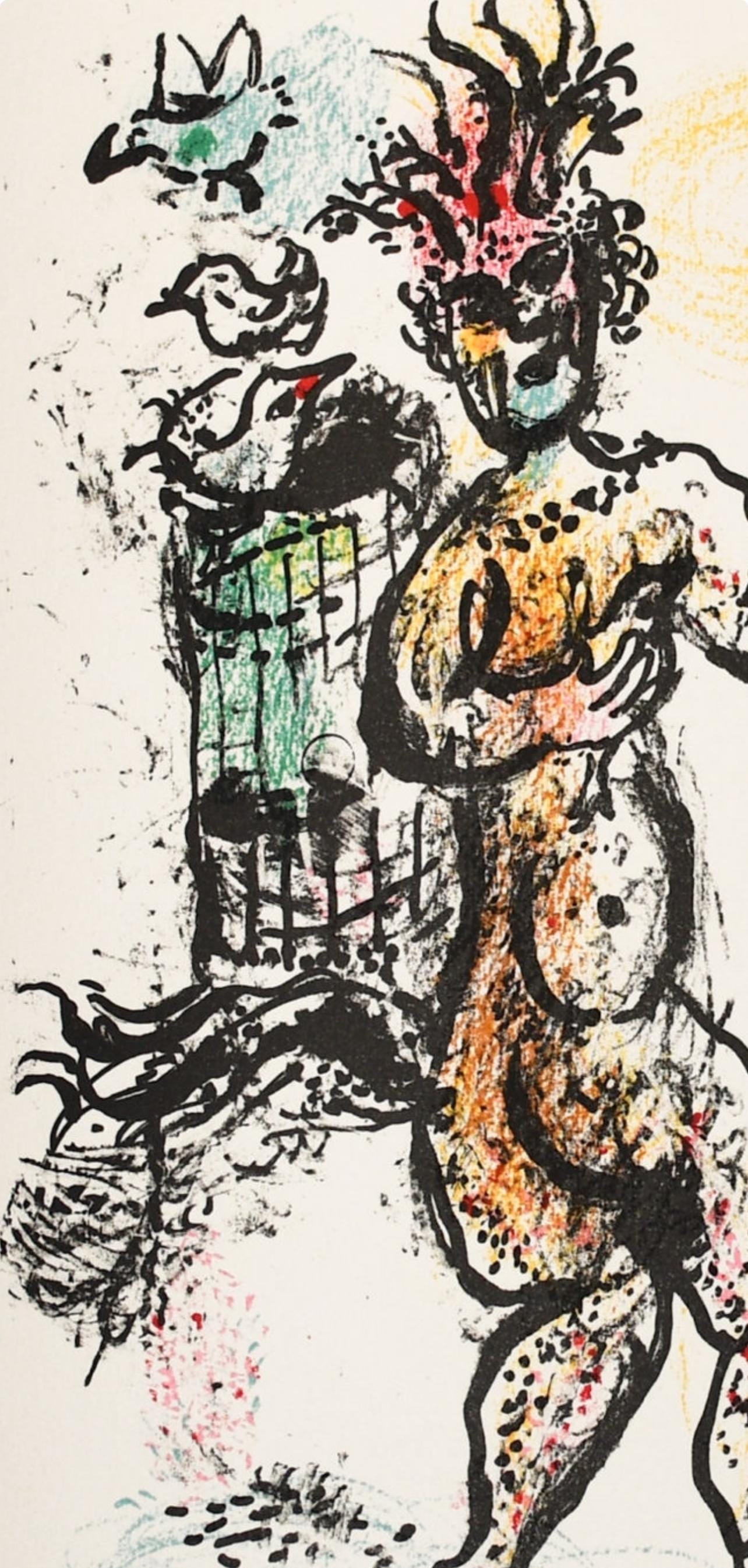 Marc Chagall, Composition (Mourlot 668-677), La Féerie et Le Royaume, Limited Edition Lithograph