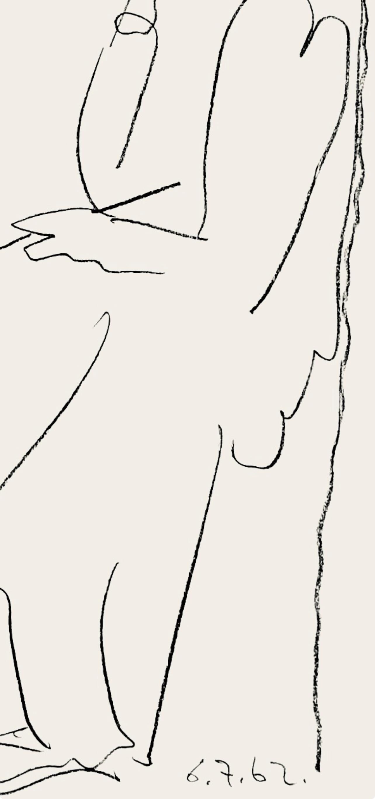 Pablo Picasso, Le Peintre et son Modèle (Mourlot 353; Bloch 1034), Regards sur Paris, Limited Edition Lithograph