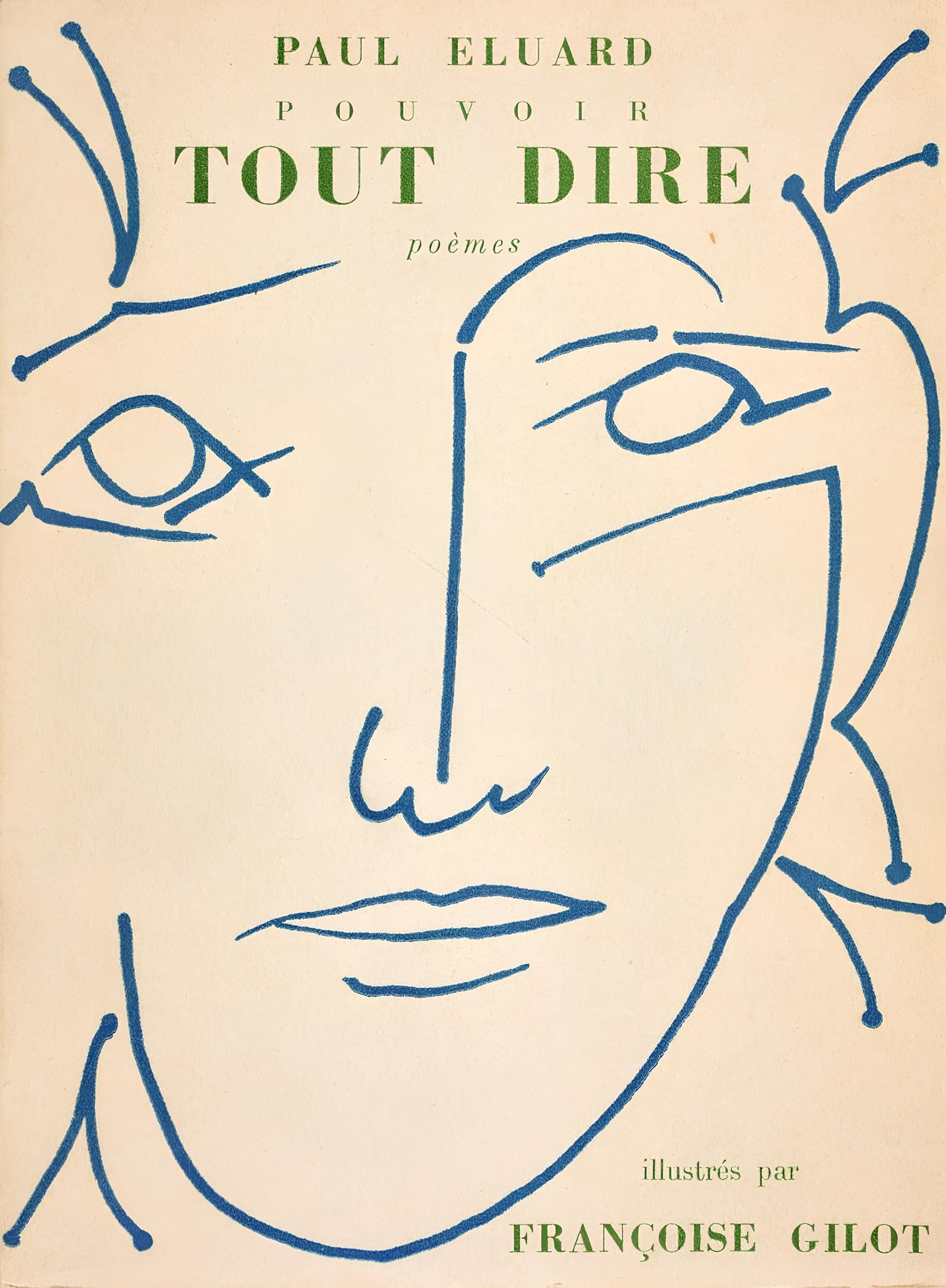 Françoise Gilot, Composition, Pouvoir tout dire, poèmes, illustrés par Françoise Gilot, Limited Edition Lithograph