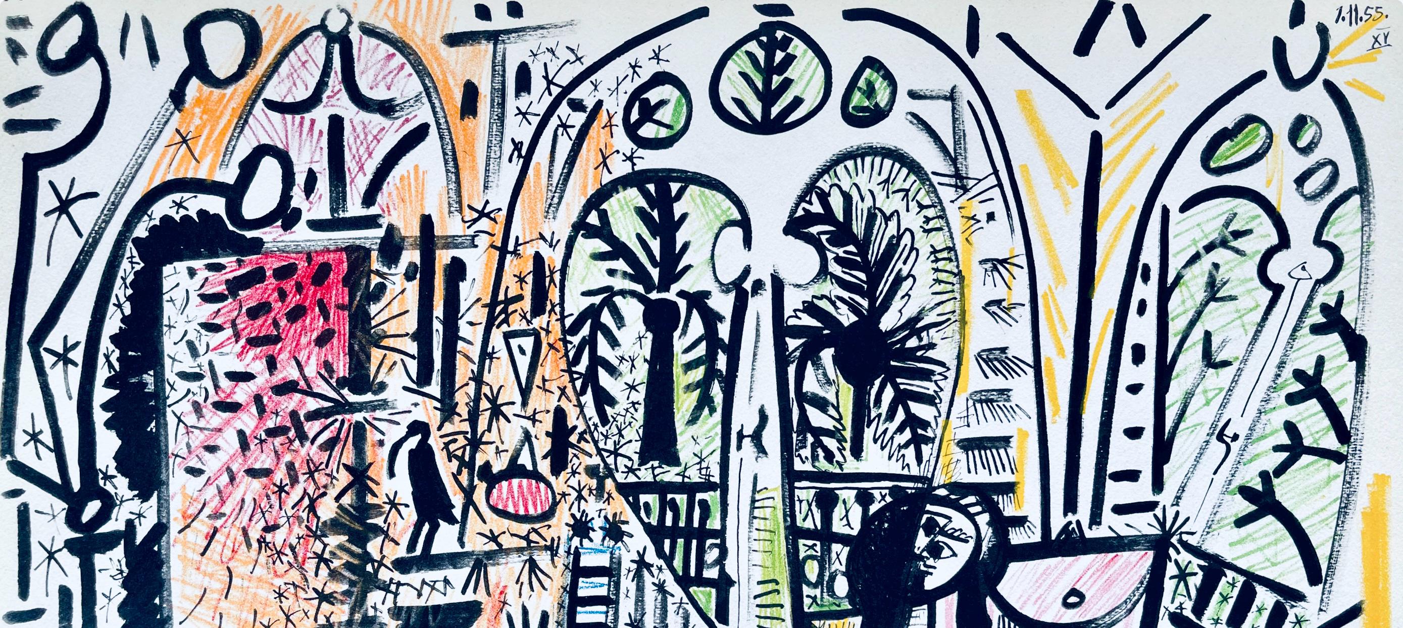 Pablo Picasso, Composition (Cramer 101), Carnet de la Californie, Limited Edition Lithograph