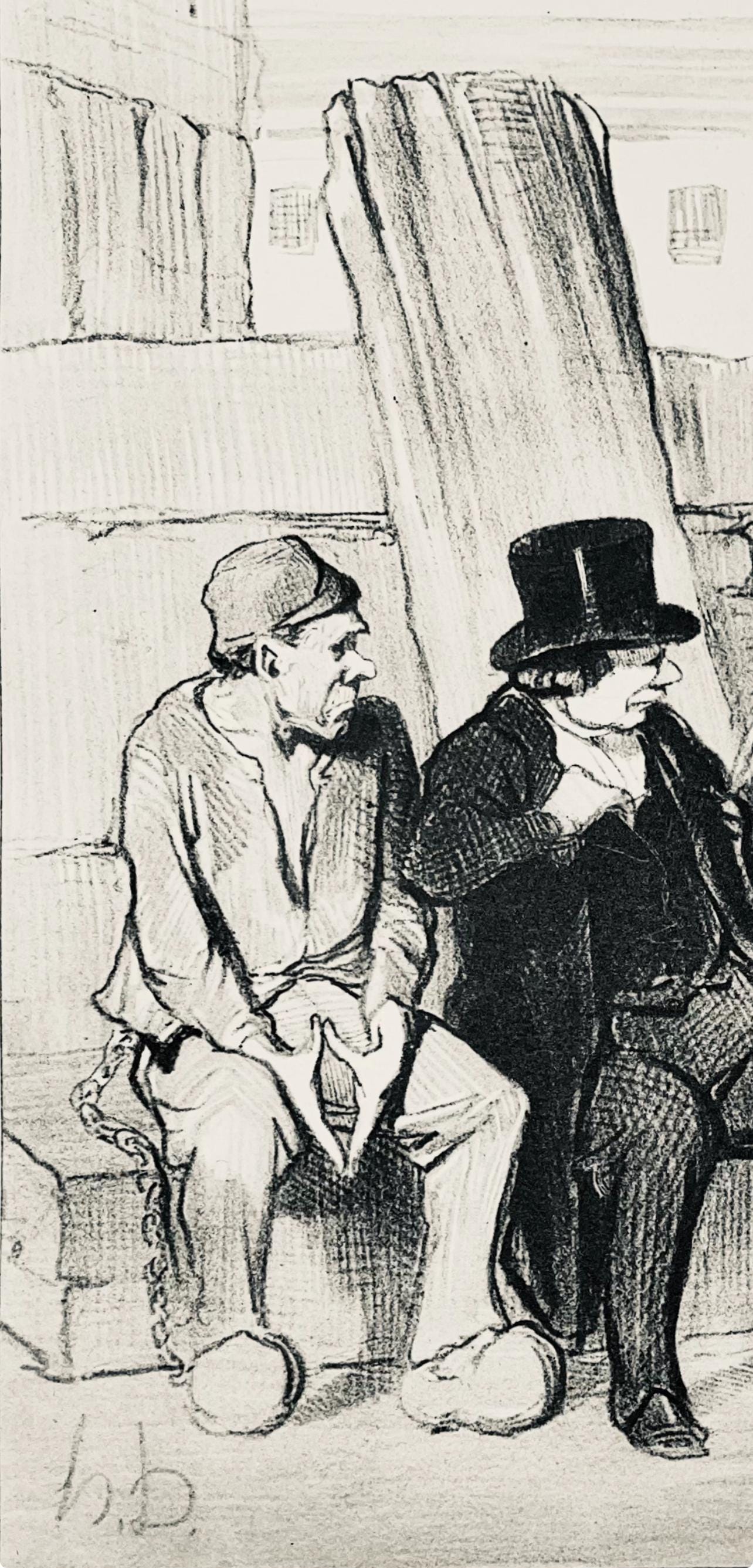 Honoré Daumier, Composition, Honoré Daumier, Law and Justice, Limited Edition Lithograph