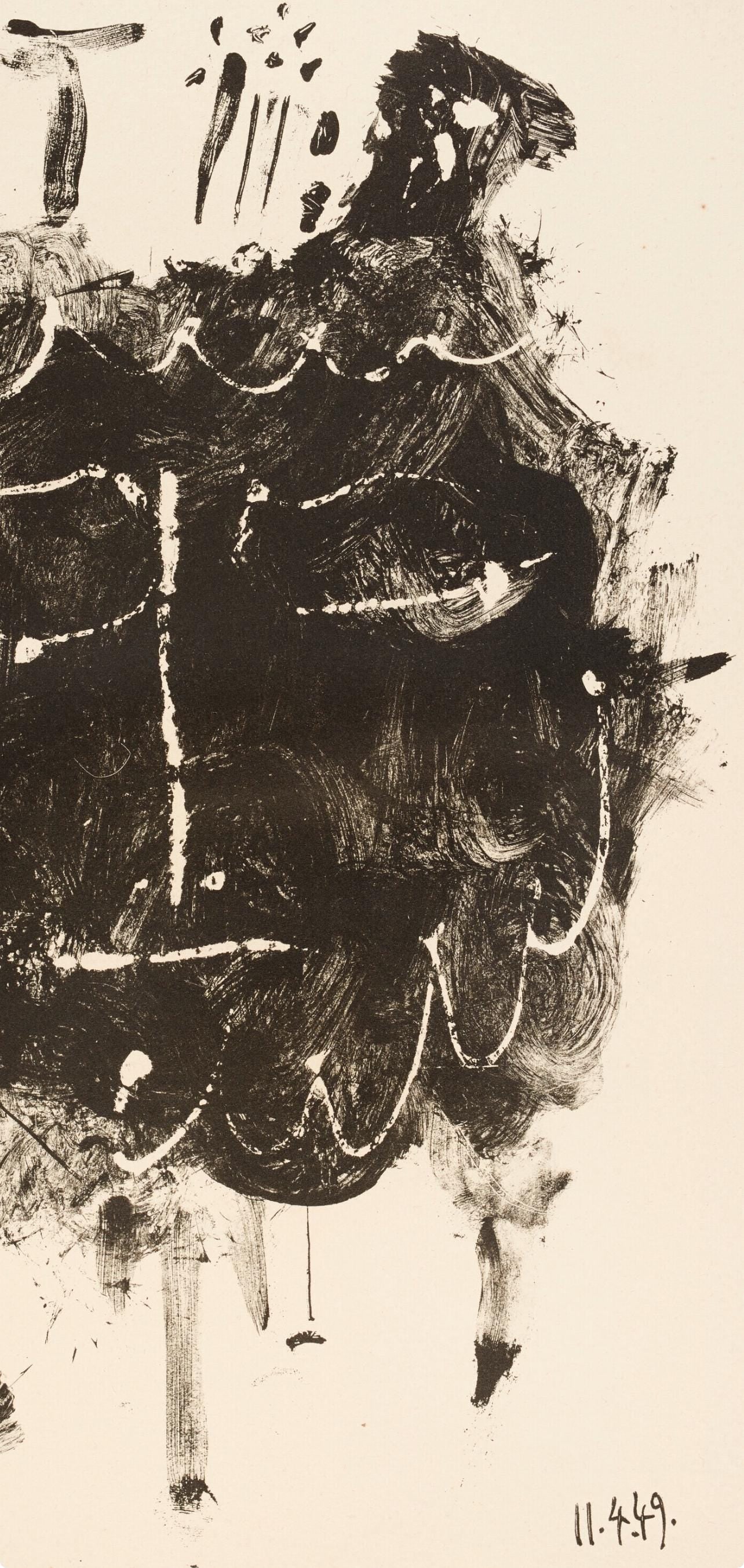 Pablo Picasso, Composition (Bloch 605-608; Mourlot 177; Reuße 519-522), Elegy of Ihpetonga, Limited Edition Lithograph