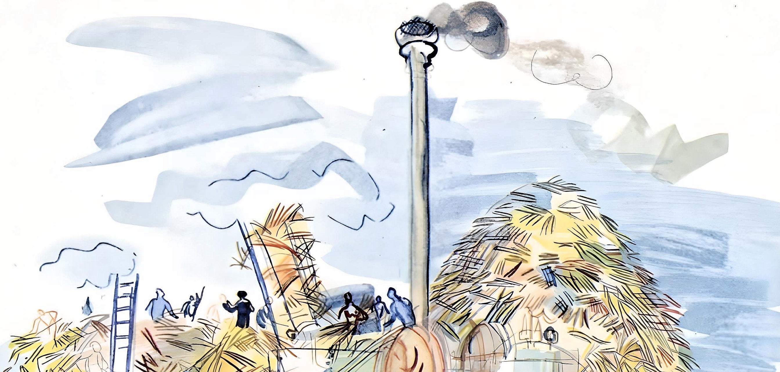 Raoul Dufy, Le dépiquage à Montsaunès, Vacances forcées