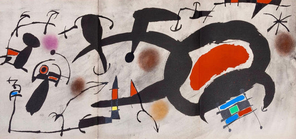 Joan Miró, Composition, Miró, Oiseau Solaire, Oiseau Lunaire, Étincelles, Limited Edition Lithograph
