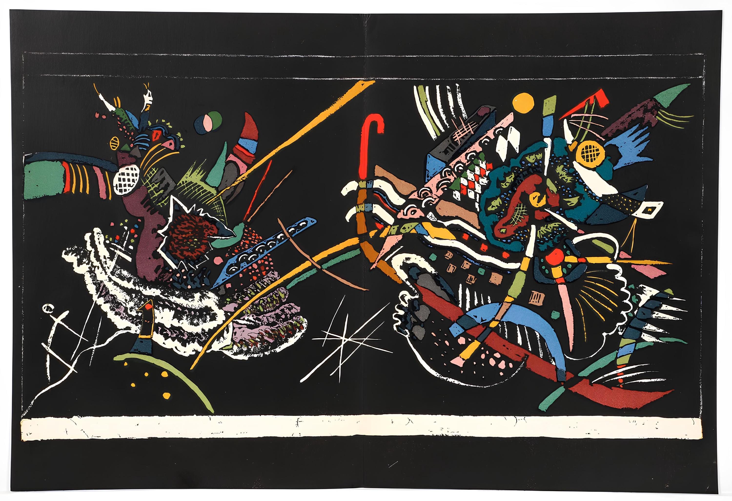 Wassily Kandinsky, Composition, Derrière le miroir, Limited Edition Lithograph