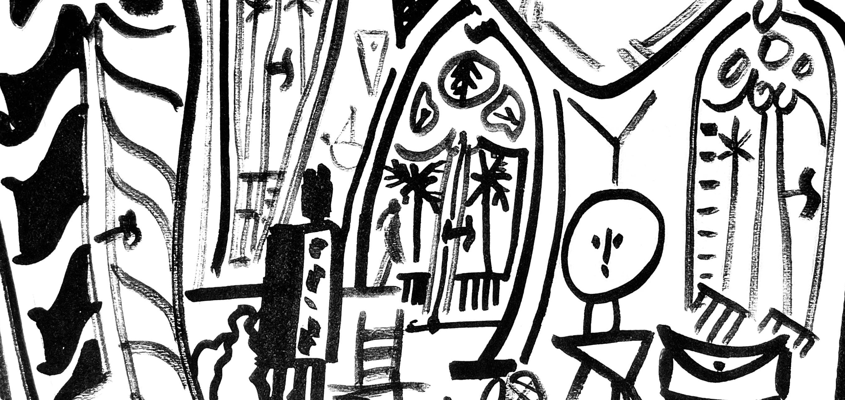 Pablo Picasso, Composition (Cramer 101), Carnet de la Californie, Limited Edition Lithograph