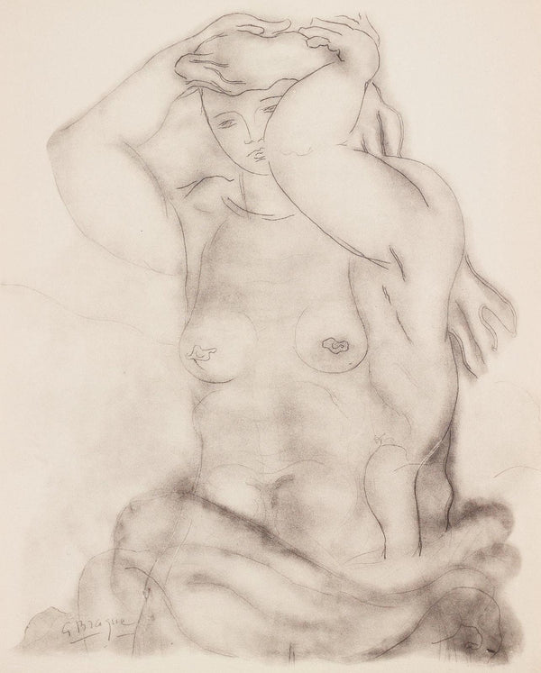 Georges Braque, Composition, Braque Espaces, 13 Dessins, Lavis, Aquarelles, Limited Edition Lithograph