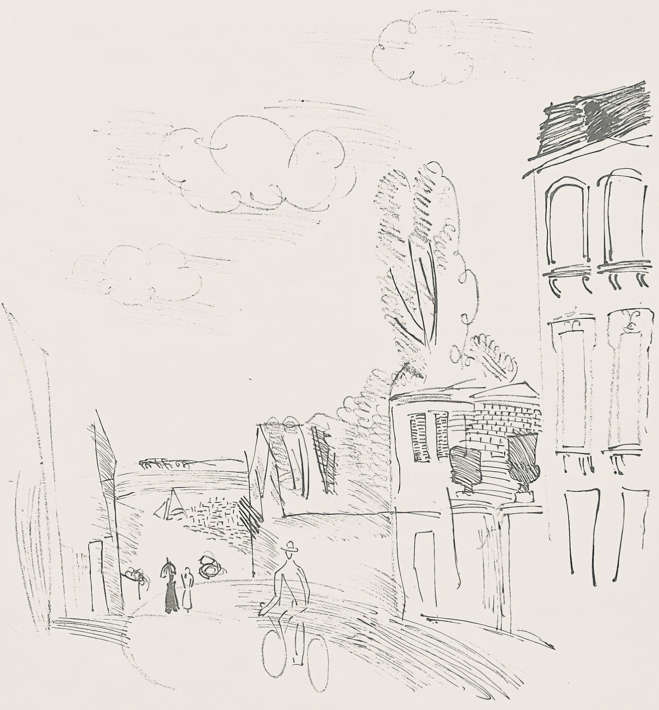 Raoul Dufy, Composition, Les Côtes Normandes, Limited Edition Lithograph
