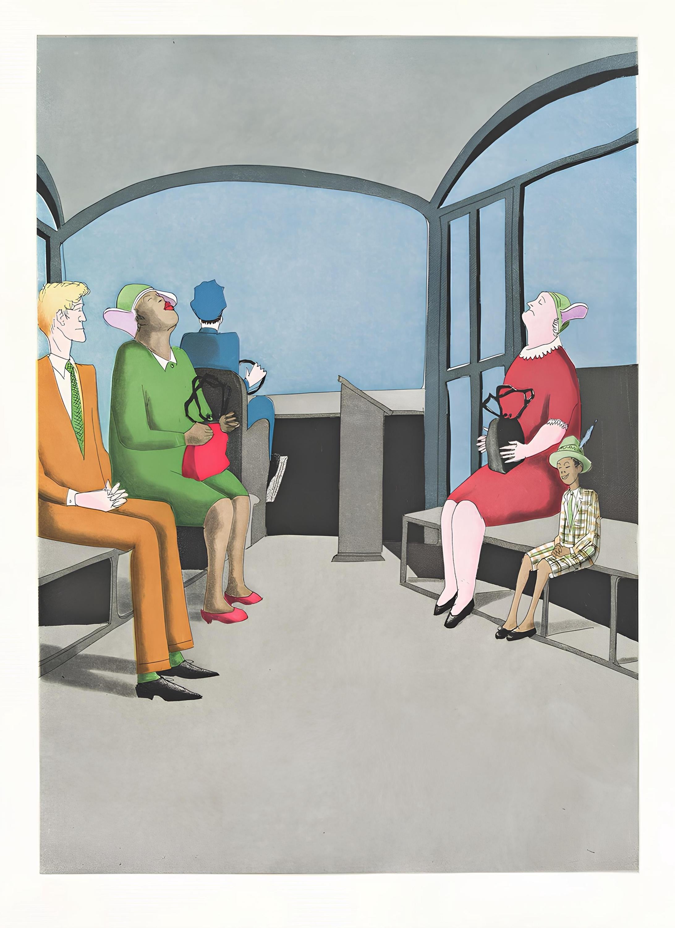 Benny Andrews, Composition, Everything That Rises Must Converge, Limited Edition Etching