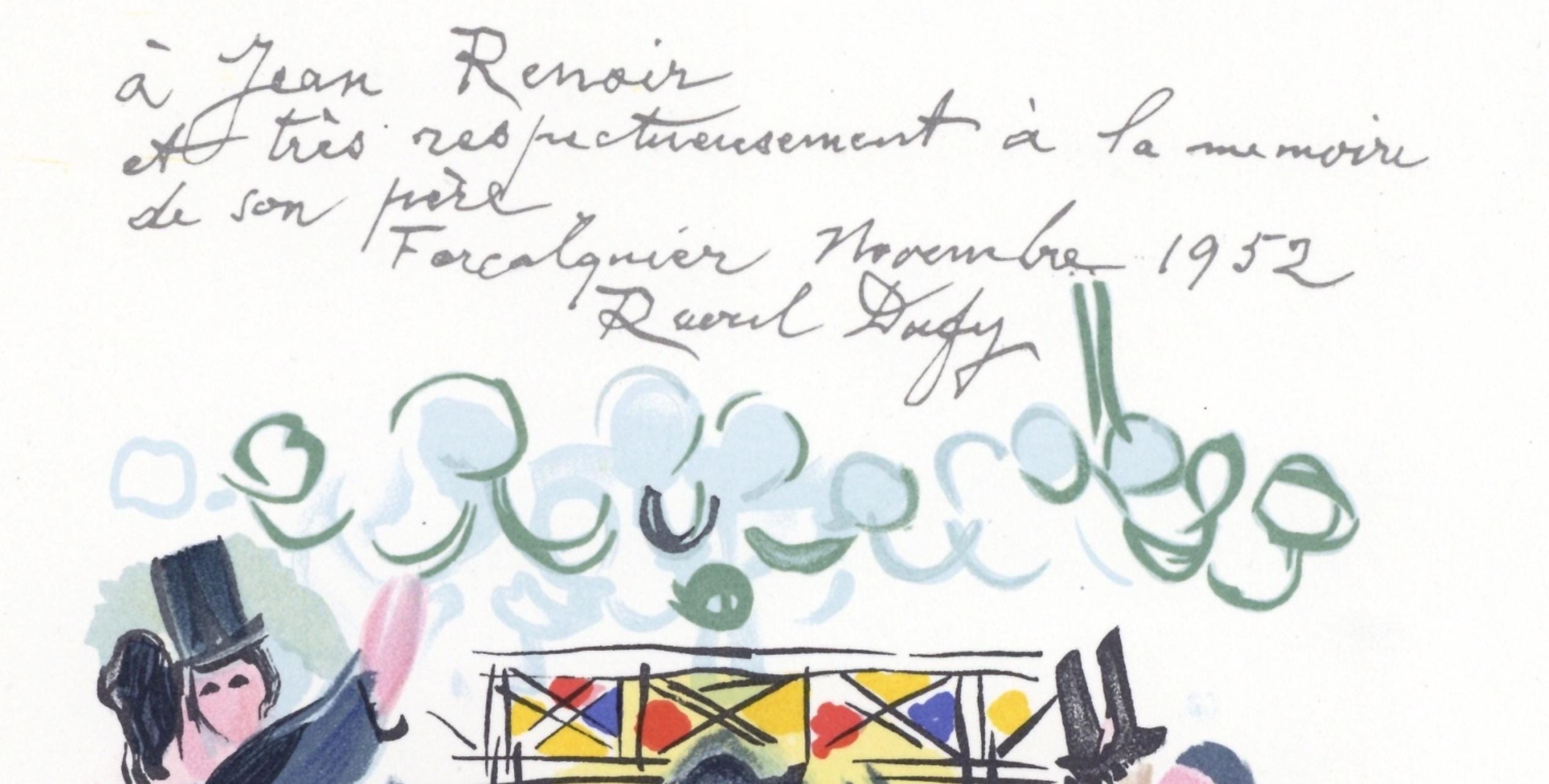 Raoul Dufy, Hommage à Renoir, Lettre à mon peintre Raoul Dufy, Limited Edition Lithograph