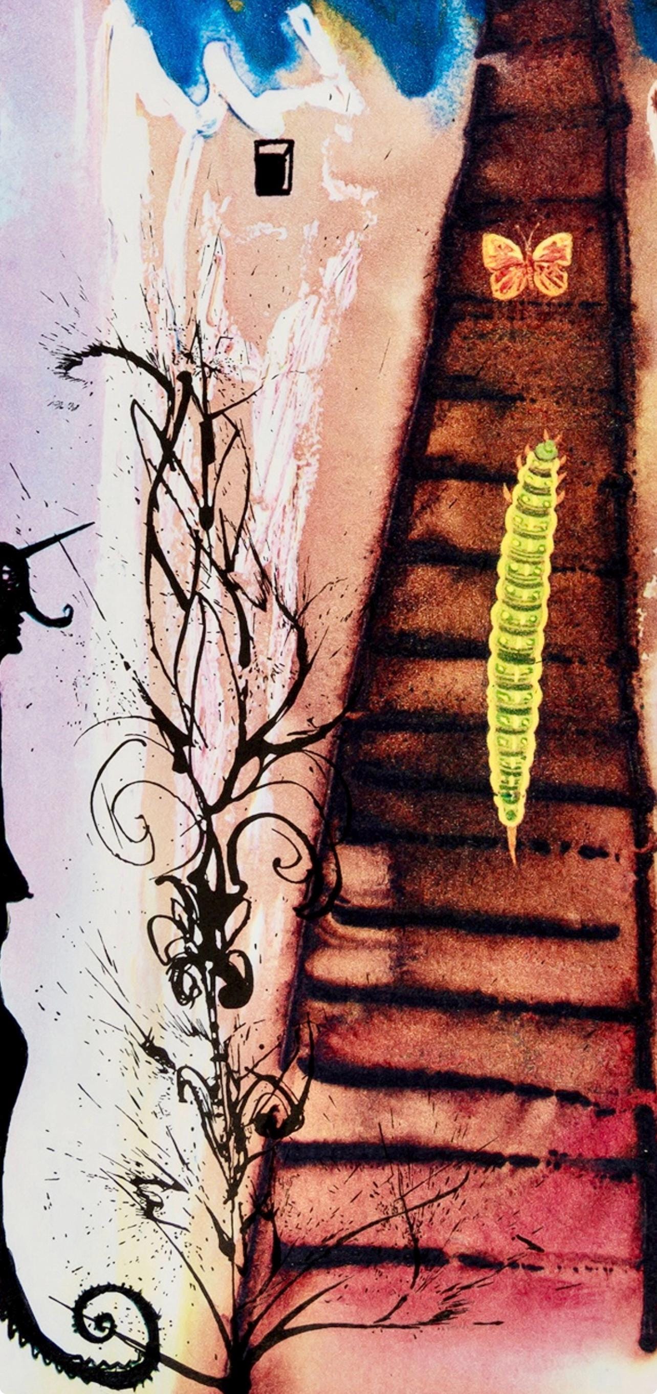 Salvador Dalí, Composition (Field 69-5, A-M), Alice's Adventures in Wonderland, Limited Edition Héliogravure