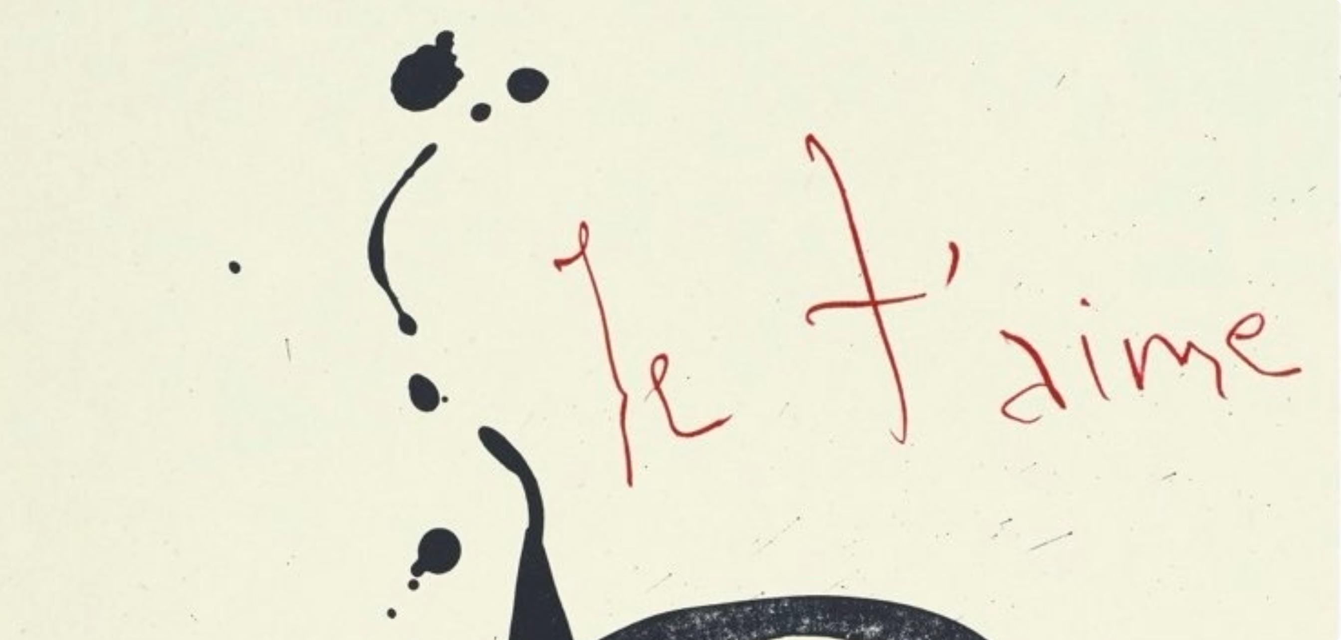 Robert Motherwell, Je t’aime (Belknap 354-380; Engberg/Banach 415-441), Three Poems, Limited Edition Lithograph