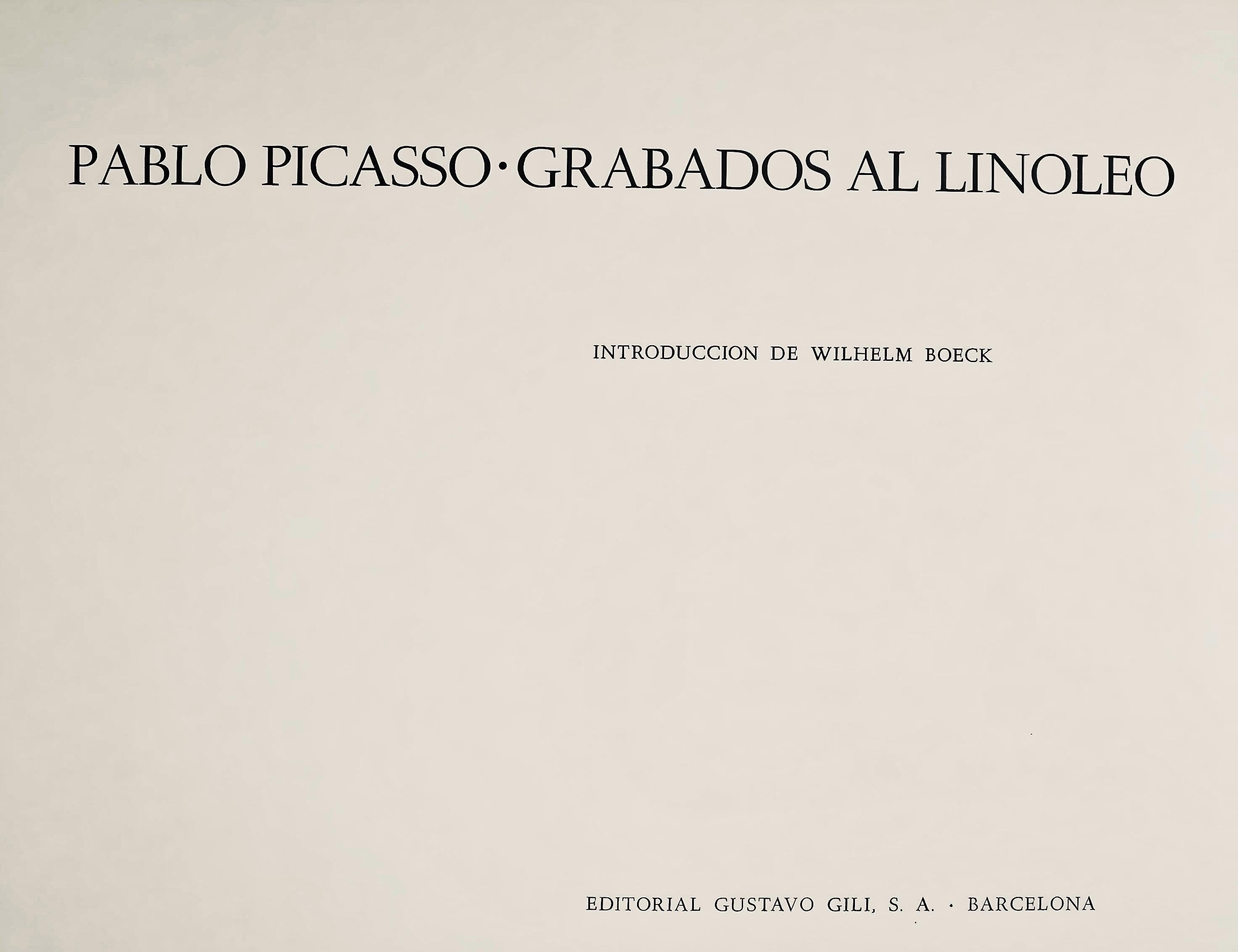 Pablo Picasso, Picador (Orozco 214), Grabados al linóleo, Limited Edition Linocut