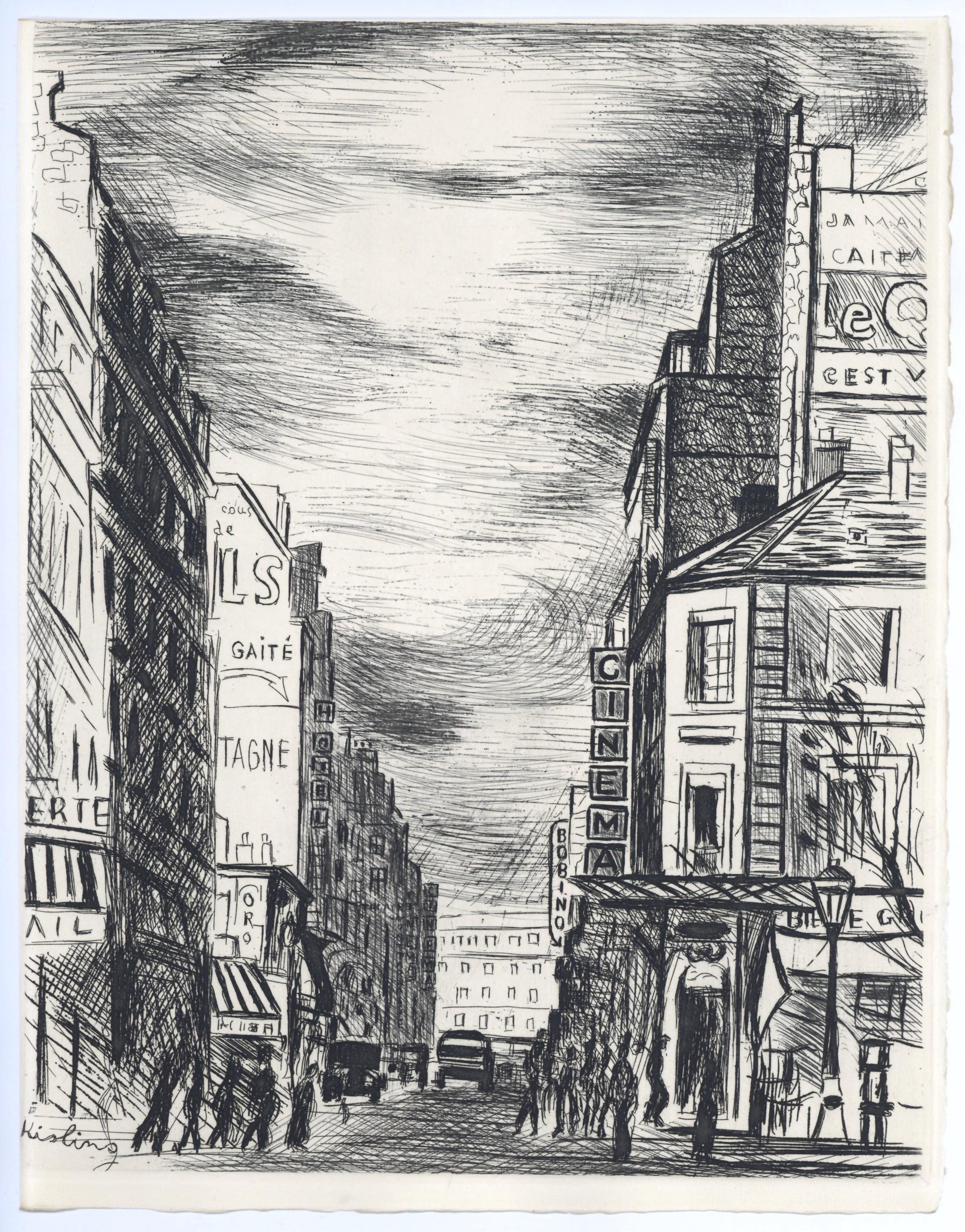 Moïse Kisling, Montparnasse, A La gloire à Paris, Limited Edition Etching