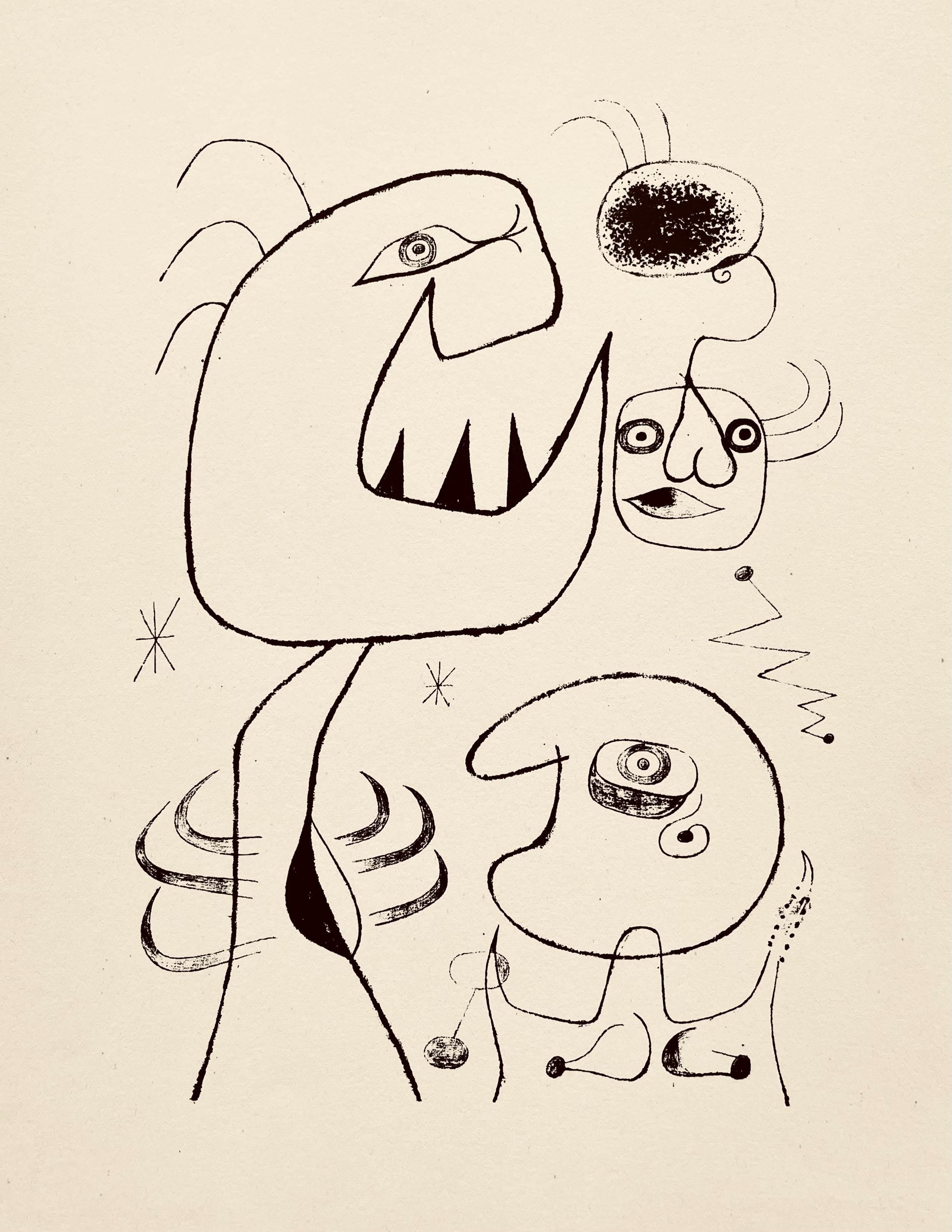Joan Miró, Composition, The Prints of Joan Miro, Limited Edition Etching