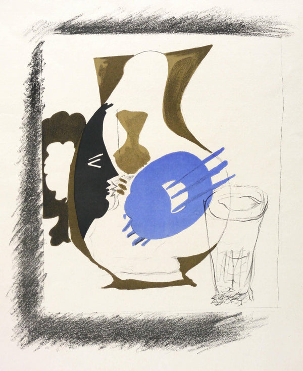 Georges Braque, Verre et pichet, Derrière le miroir, Limited Edition Lithograph
