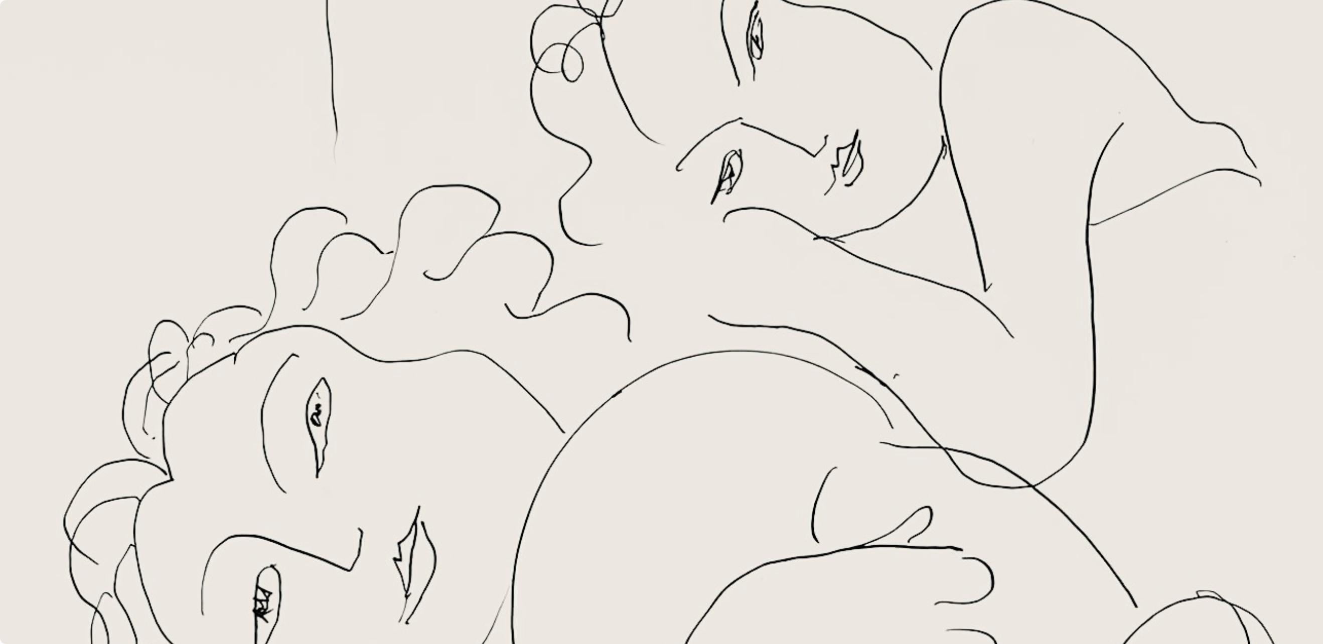 Henri Matisse, Série F, var. 5 (Duthuit 9), Henri Matisse, Dessins, Thèmes et variations, Limited Edition Lithograph