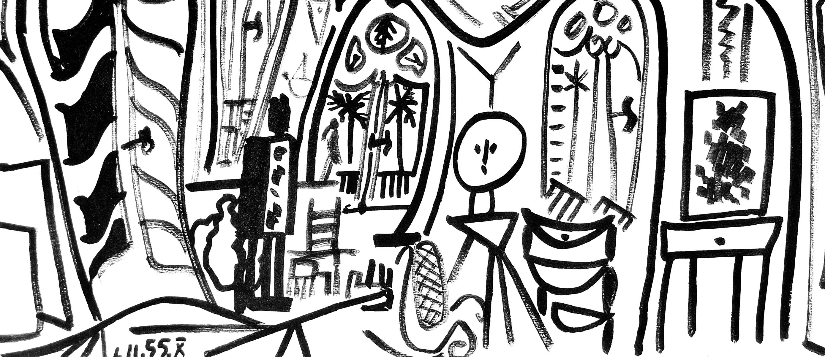 Pablo Picasso, Composition (Cramer 101), Carnet de la Californie, Limited Edition Lithograph
