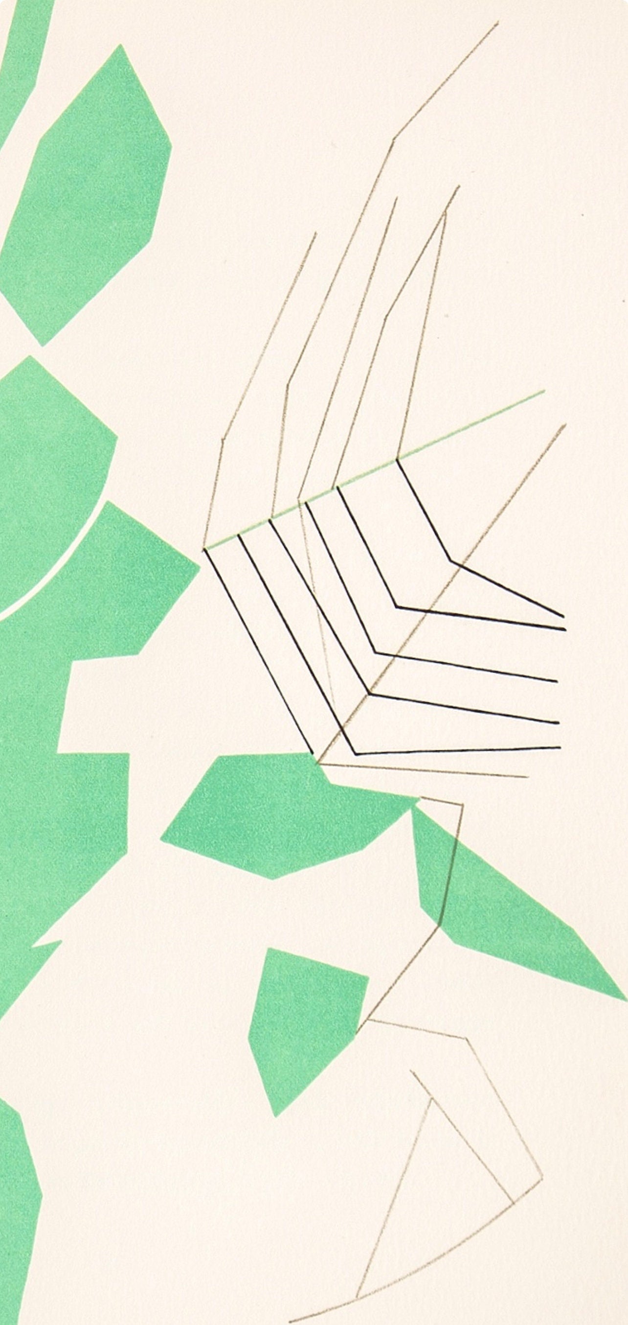 Andre Beaudin, Feuilles évadées, Souvenirs et portraits d'artistes, Limited Edition Lithograph