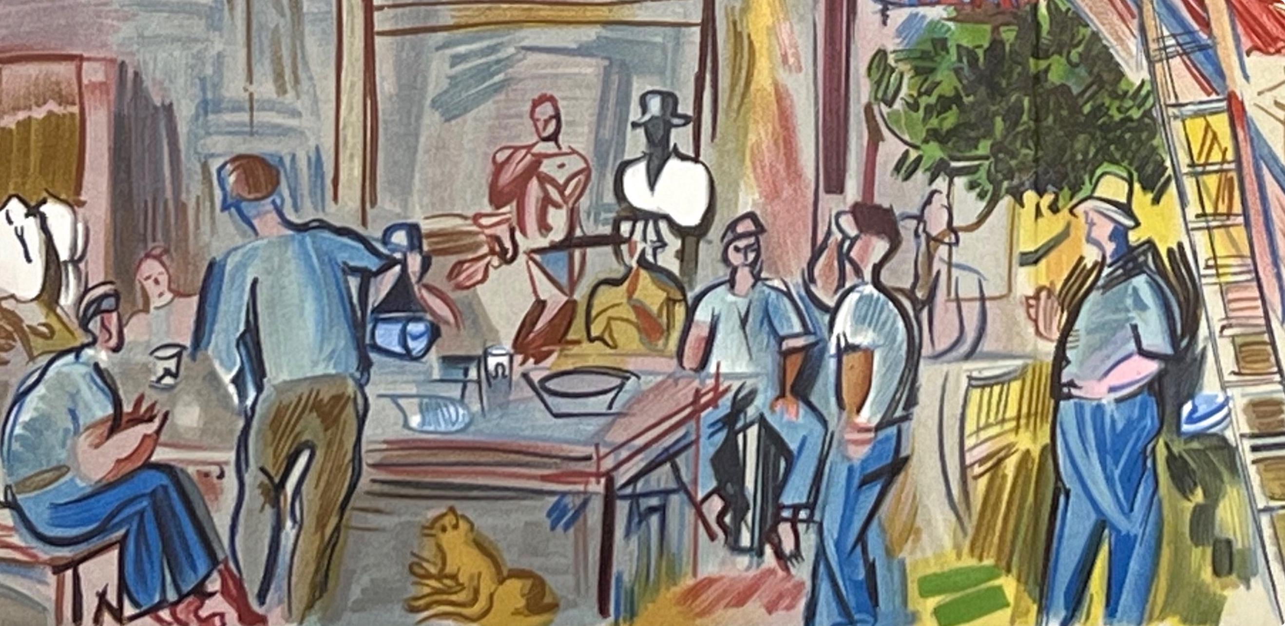 Raoul Dufy, Les Moissonneurs, Lettre à mon peintre Raoul Dufy, Limited Edition Lithograph