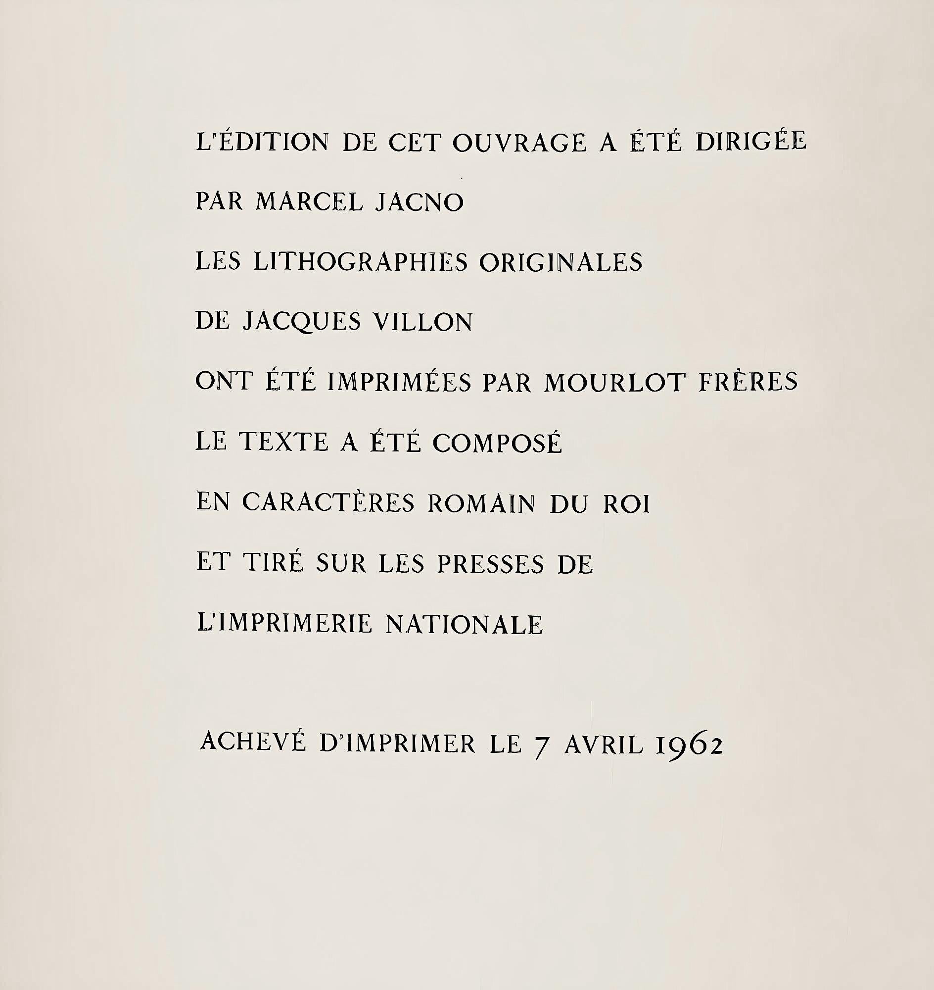 Jacques Villon, Composition (Ginestet/Pouillon 65-72), Jacques Villon, Huit lithographies, Limited Edition Lithograph