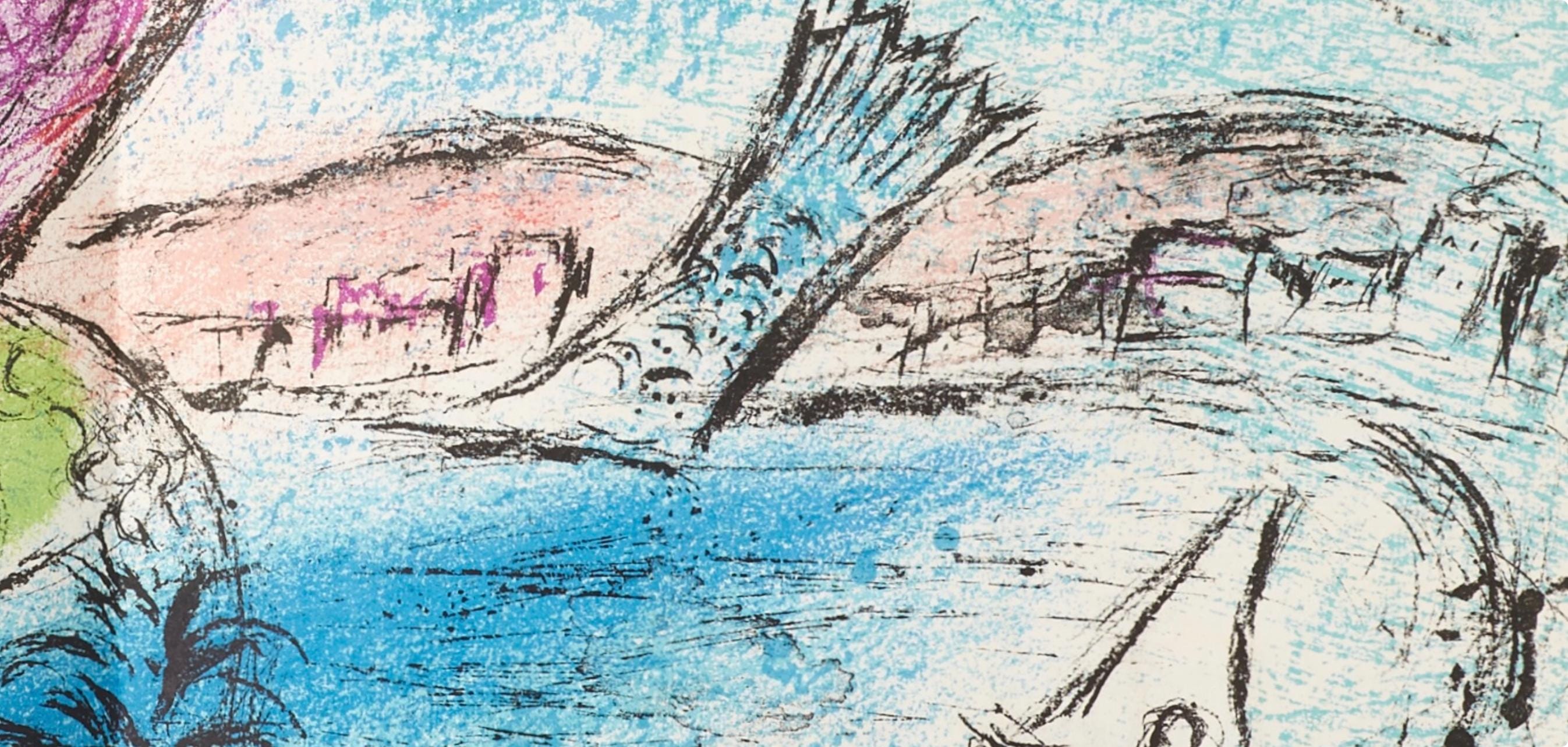 Marc Chagall, Composition (Cramer 50; Mourlot 356), Derrière le miroir, Limited Edition Lithograph