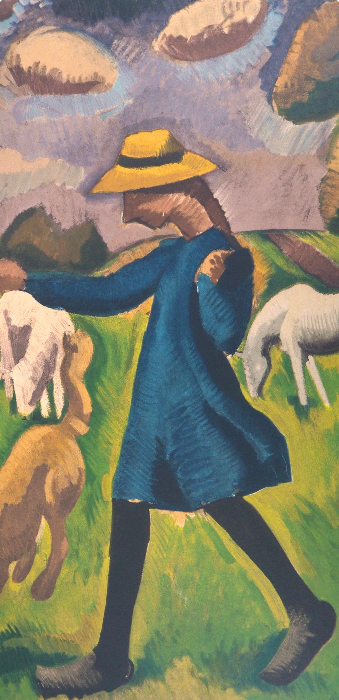 Roger de La Fresnaye, Gardeuse de moutons, Roger de La Fresnaye, Collection Pierre Lévy, Limited Edition Lithograph