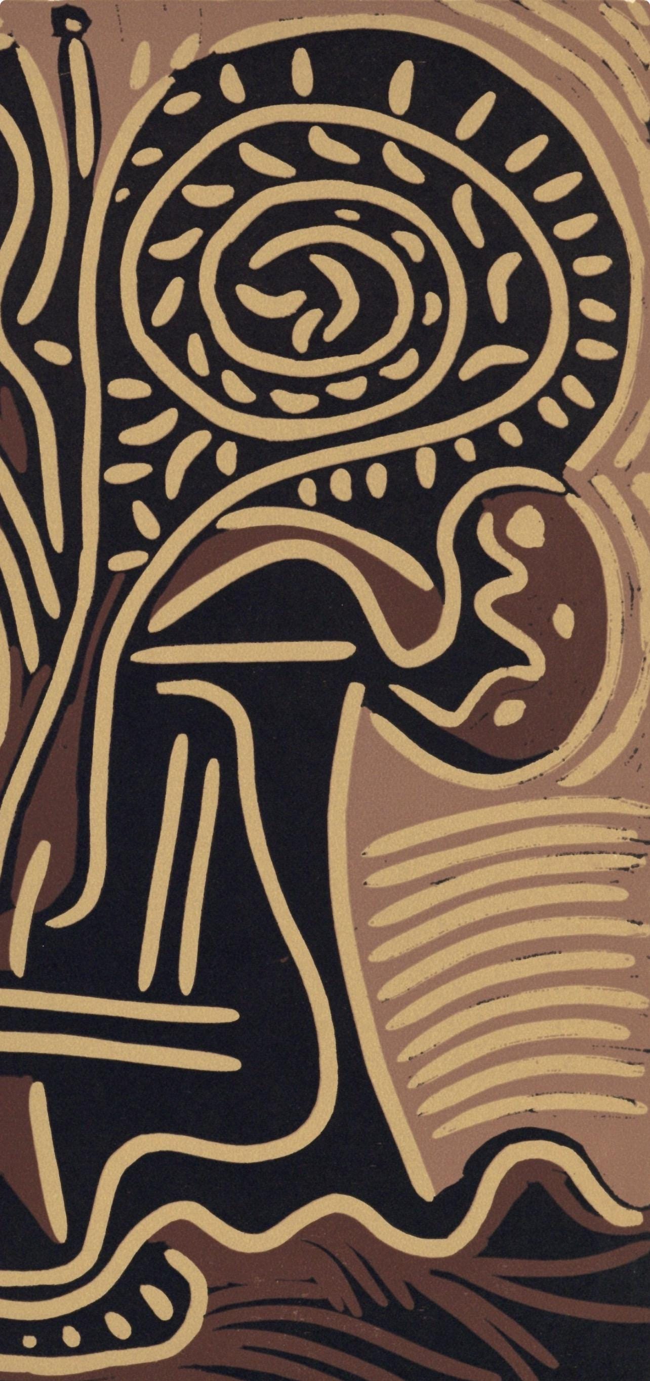 Pablo Picasso, Bouquet in a Vase (Orozco 214), Grabados al linóleo, Limited Edition Linocut