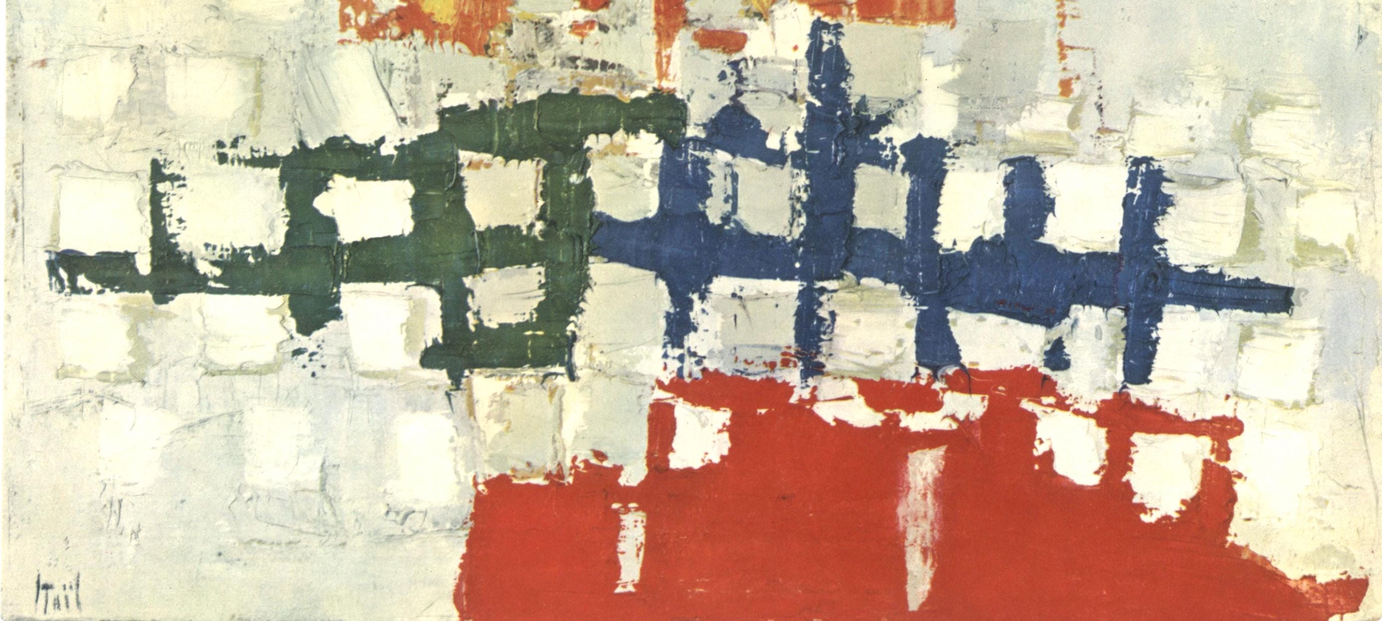 Nicolas de Staël, Composition, Nicolas de Staël, Peintres d'aujourd'hui, Limited Edition Lithograph