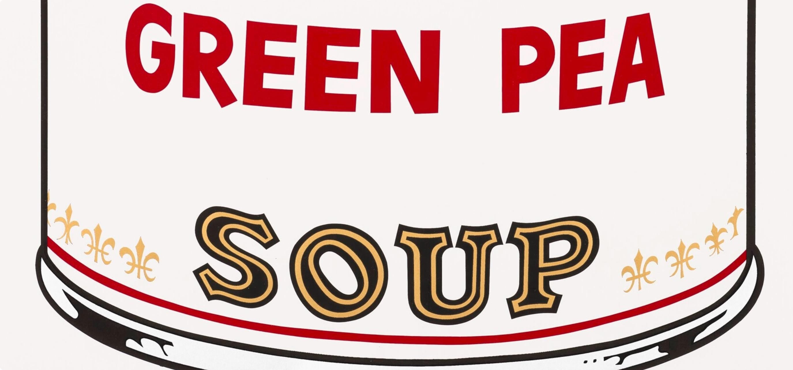 Andy Warhol, Campbell’s Soup, Green Pea, Official Edition, Sunday B. Morning, Silkscreen